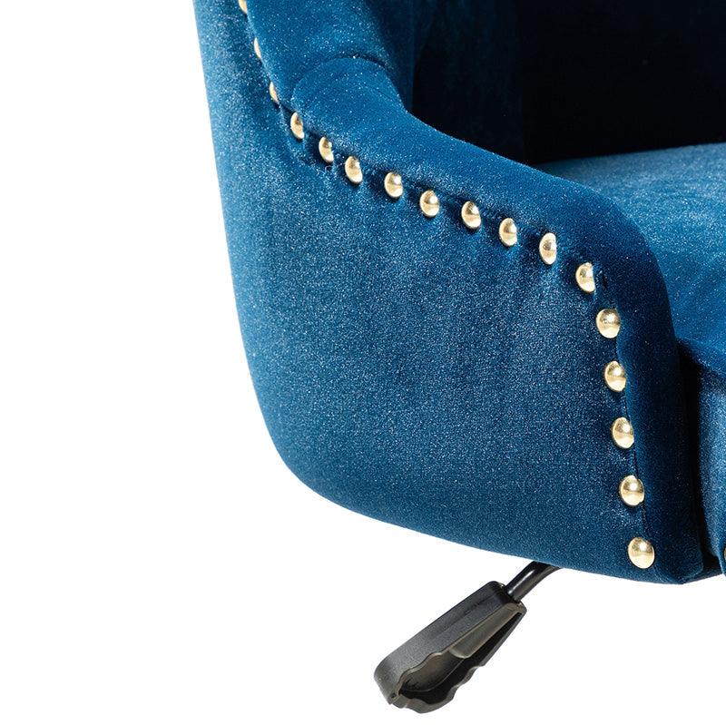 Adega Velvet Adjustable Office Chair - Ergonomic Desk Chair with Lumbar Support for Home Office, Gaming & Workspace - Comfortable Swivel Computer Chair for Long Hours Sitting