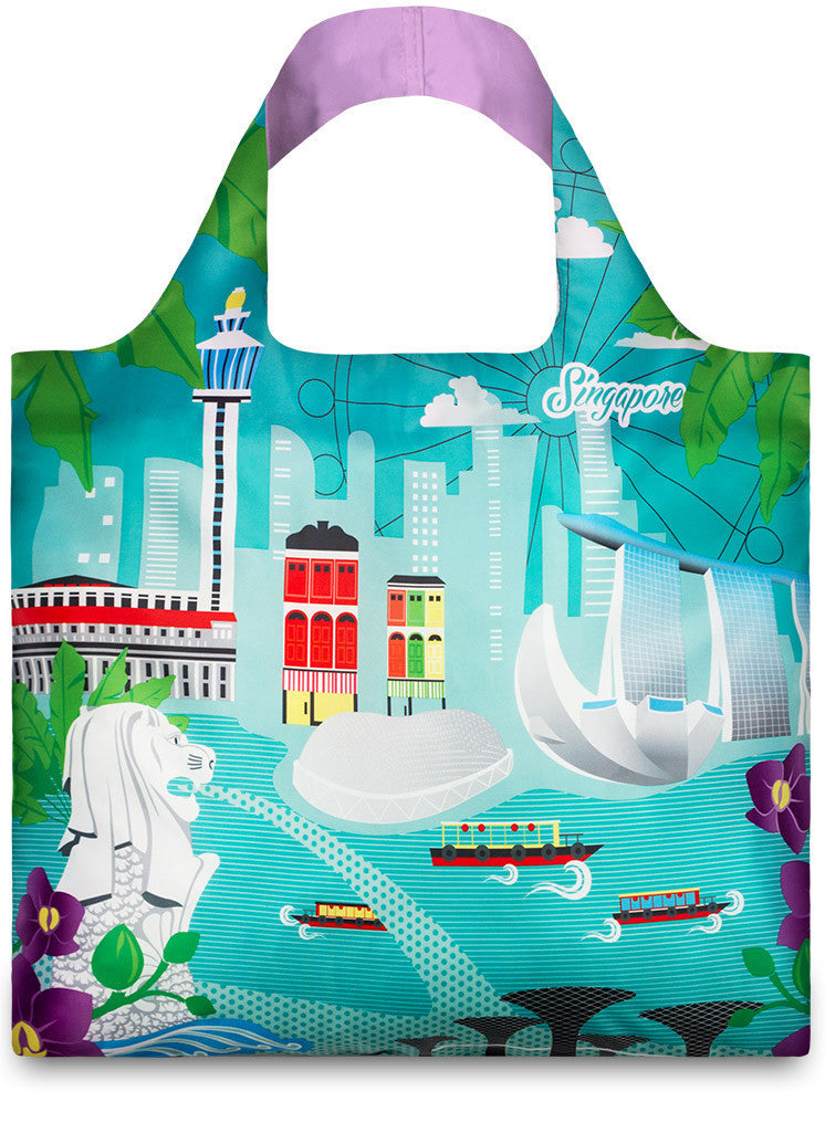 LOQI URBAN Collection Tote Bag - Stylish & Durable Reusable Shopping Bag for Groceries, Travel & Everyday Use