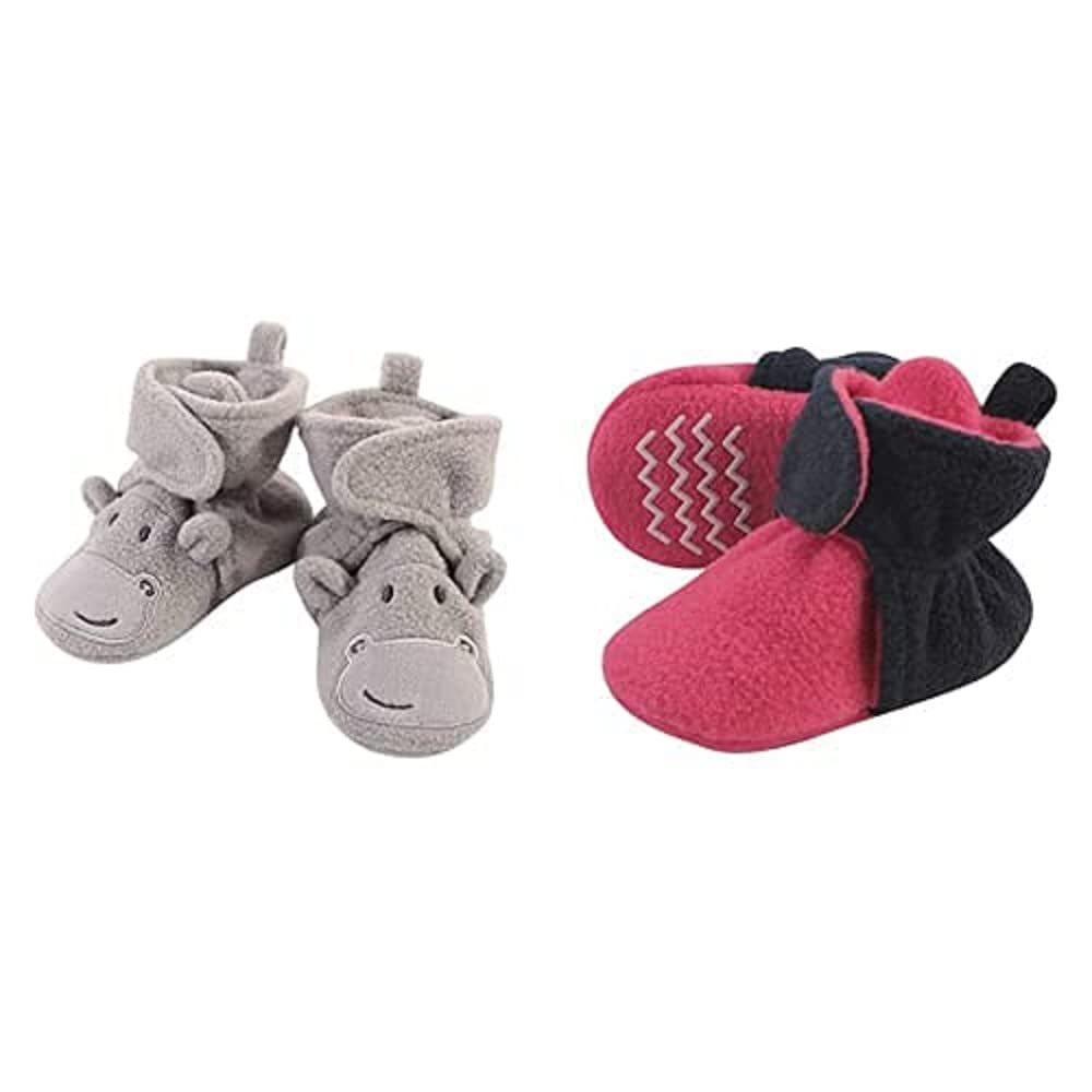 Hudson Baby Fleece Booties 2-Pack - 18-24 Months for Cozy Winter Wear