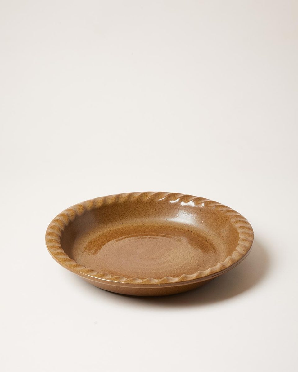 Farmhouse Pottery Agrarian Pie Dish - Handmade Ceramic Baking Dish for Pies, Tarts & Quiches | Perfect for Rustic Farmhouse Kitchens & Holiday Baking
