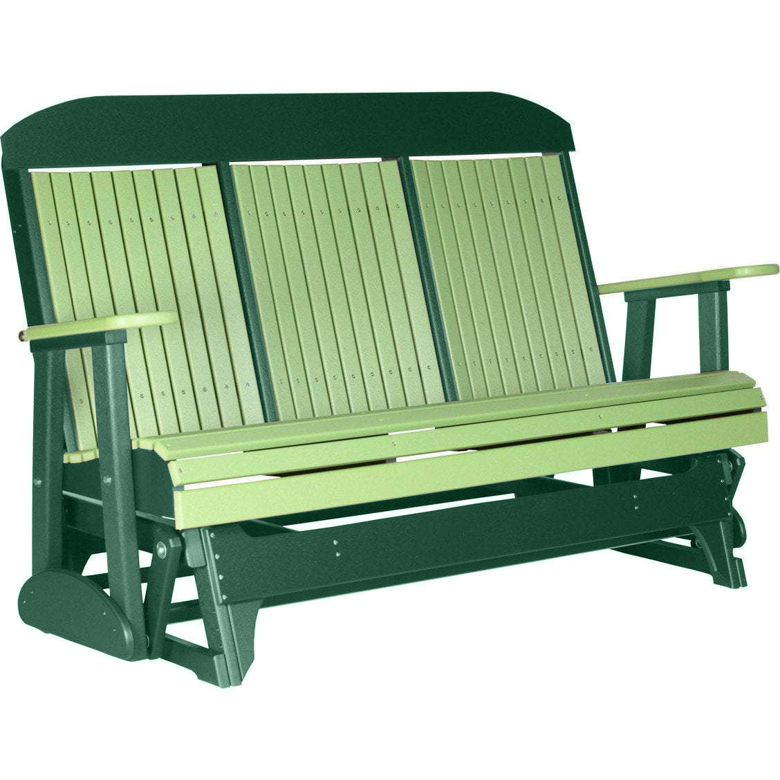 Lime Green on Green