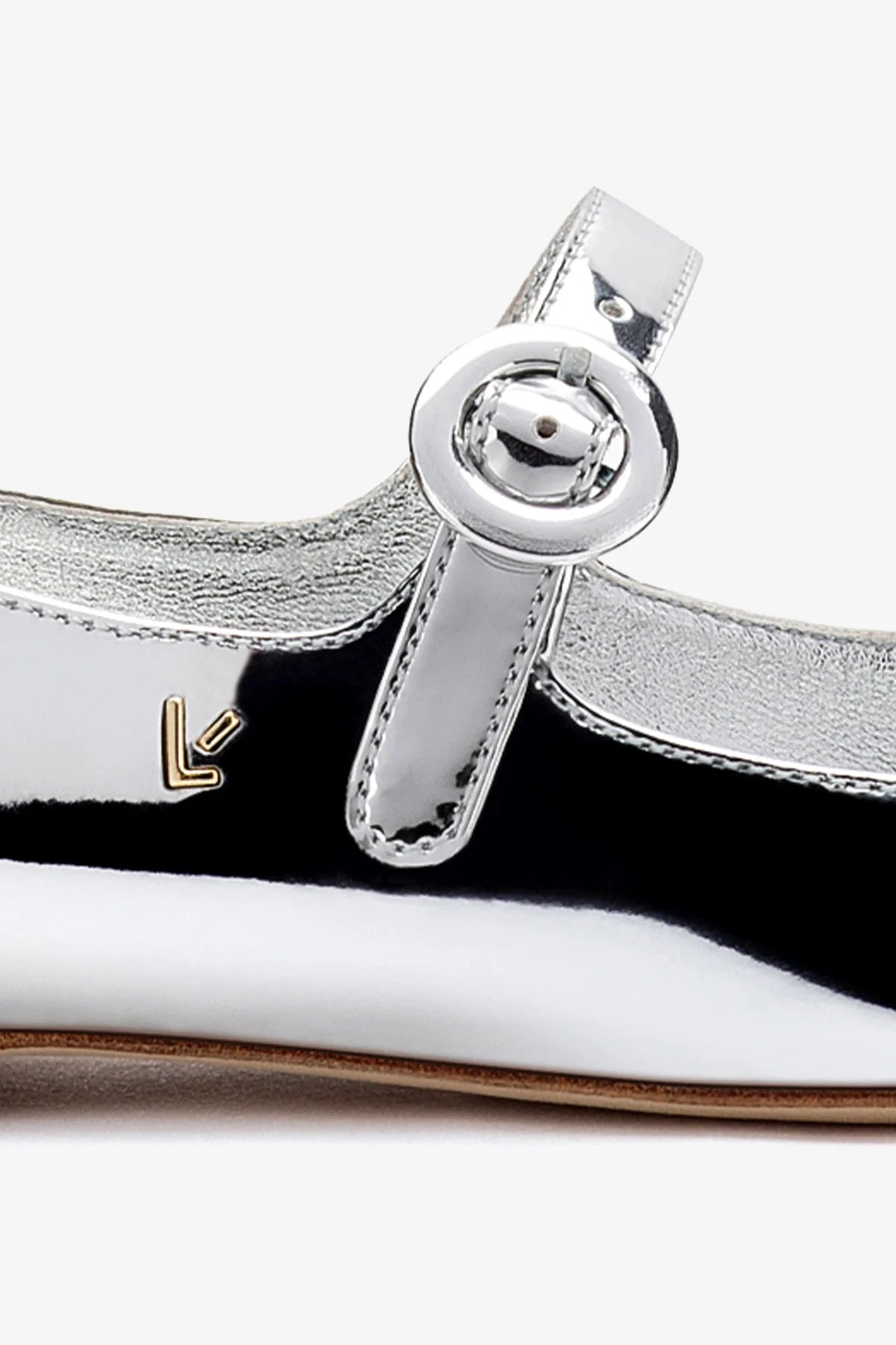 Blair Ballet Flat Shoes for Women - Silver Specchio Mirror Finish - Comfortable & Stylish for Work, Parties & Everyday Wear