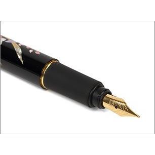 Yamanaka Lacquer Ware MAKI-E Urushi Lacquer Fountain Pen - Handcrafted Orchid Design | Premium Japanese Writing Instrument for Calligraphy, Business Gifts & Collectors