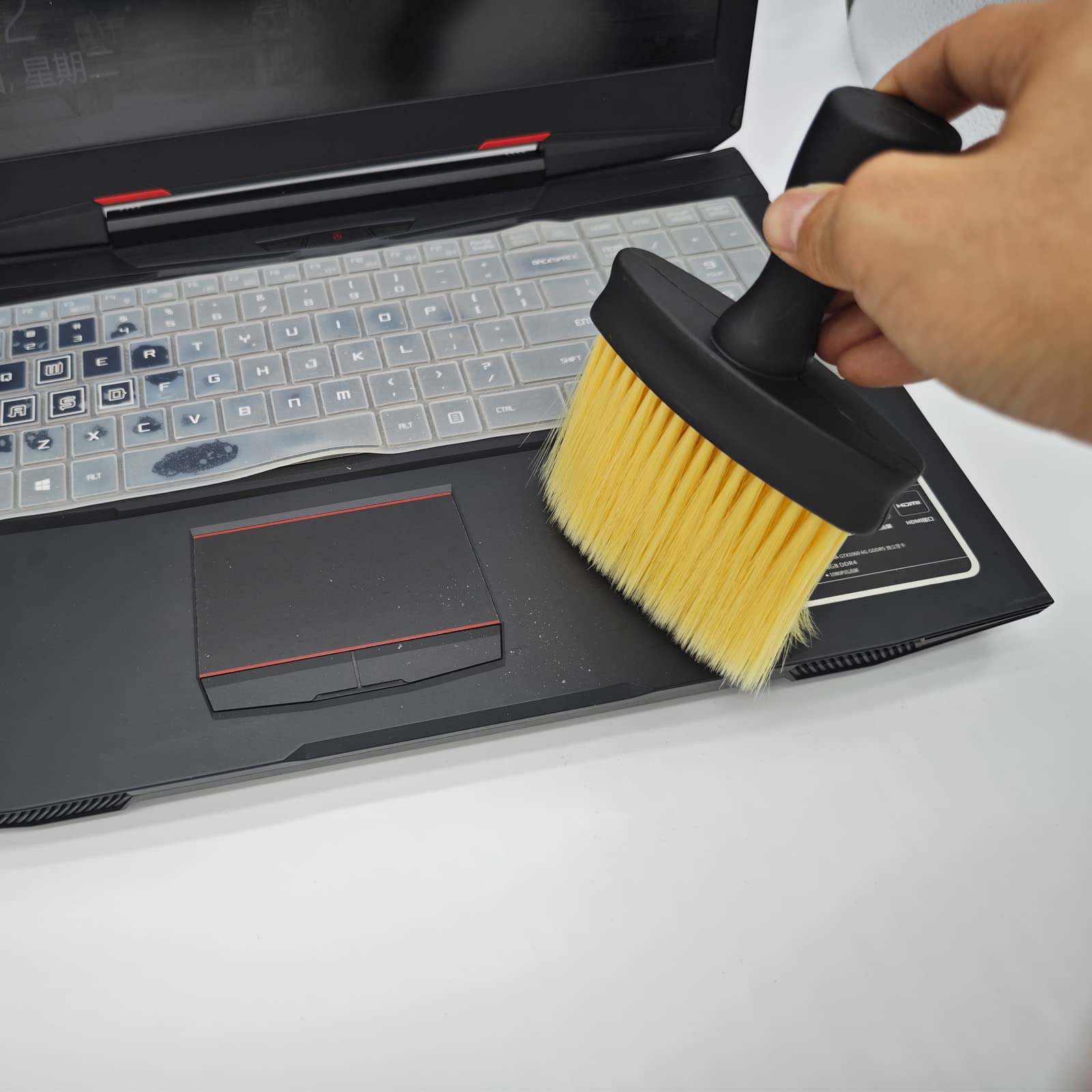 12PCS Nylon Anti-Static Keyboard Cleaning Brushes with Plastic Handle - Computer & Laptop Cleaning Kit for Electronics, PC, MacBook - Perfect for Office, Home & Gaming Setup Maintenance