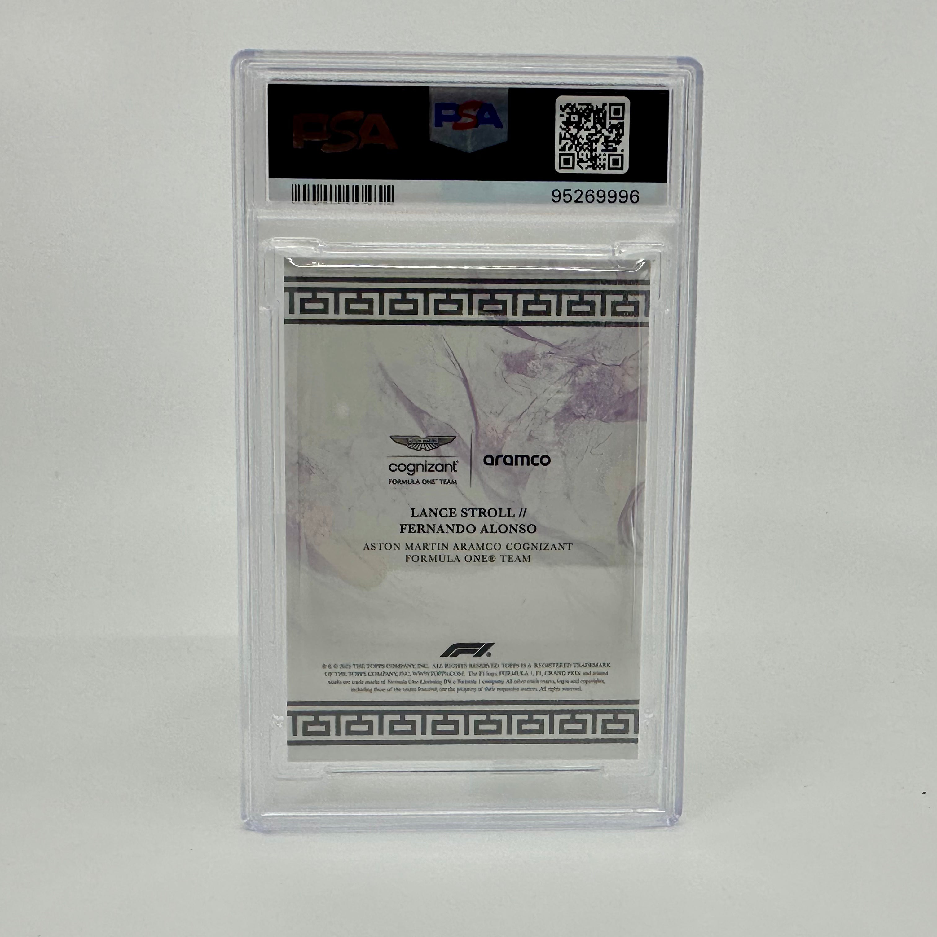 PSA 8 Graded 2004/25 Aston Martin Stroll & Alonso 2023 Eccellenza La Squadra Racing Card - Perfect for F1 Collectors, Display Cases, and Sports Memorabilia Collections