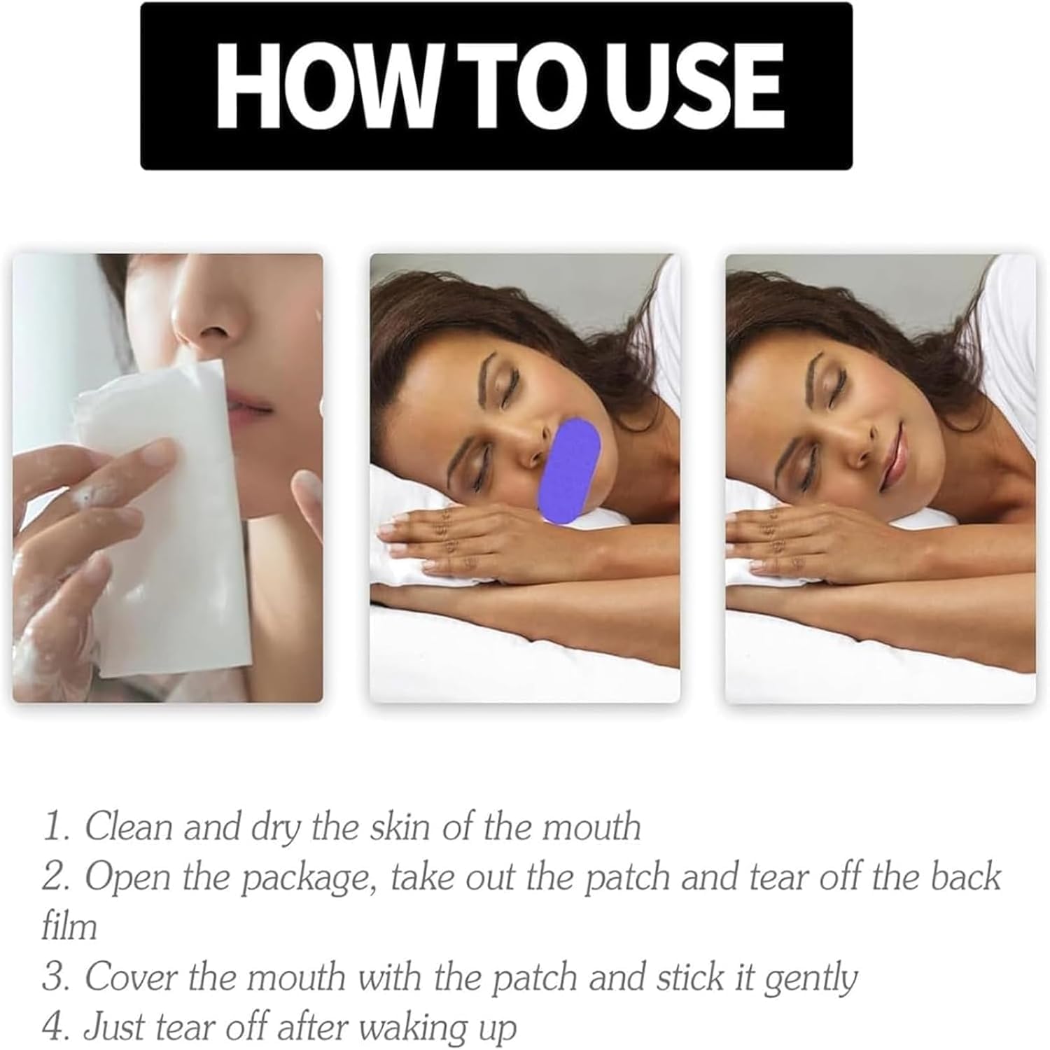 Noctivo Anti-Snoring Mouth Tape for Sleep Apnea - Breathable Sleeping Aid to Stop Snoring & Mouth Breathing - 1 Pack - Perfect for Nighttime Use and Travel