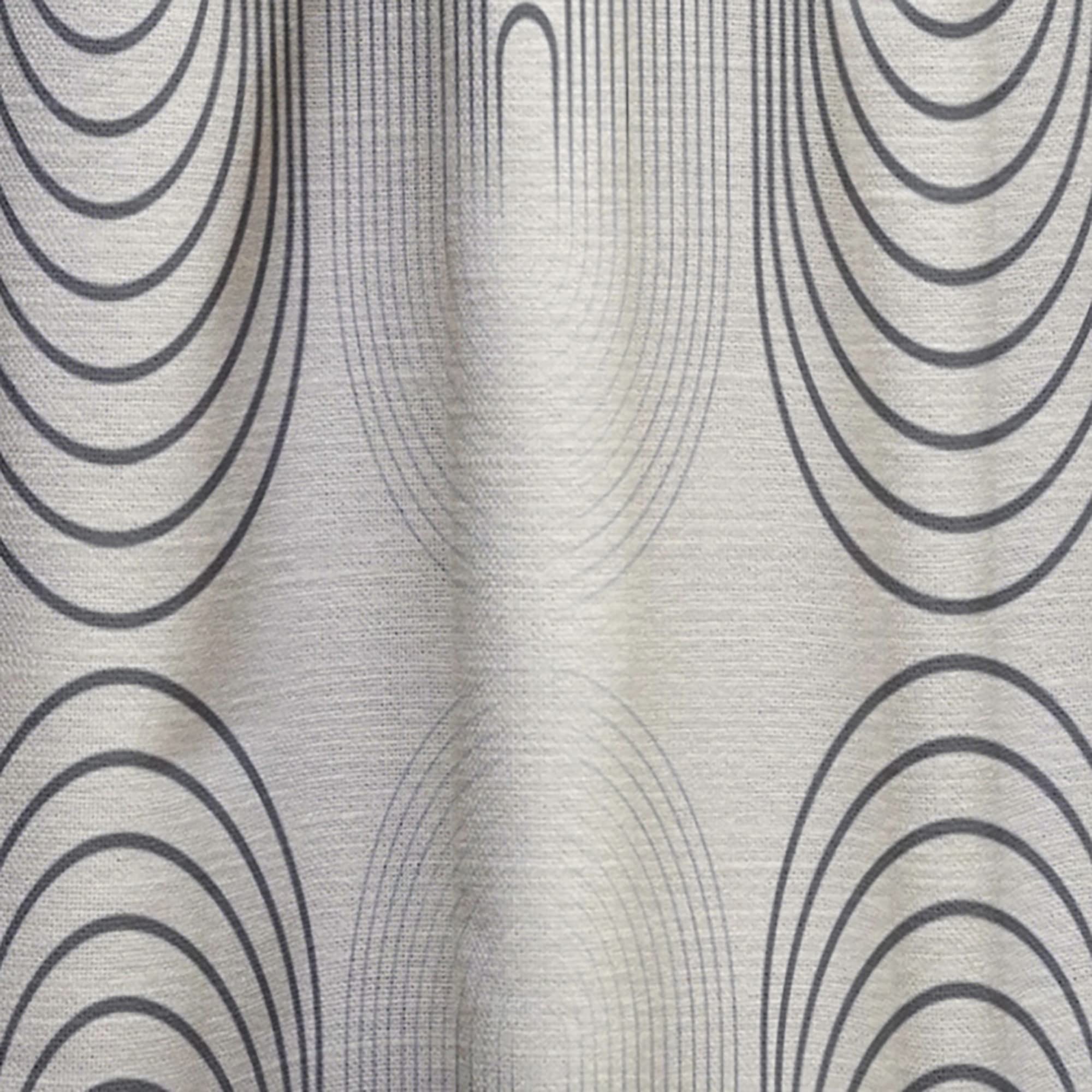 DesignQ Monochrome Geometric Pattern X Thermal Insulated Curtains - Single Panel 52x120 Inches - Blackout Drapes for Bedroom & Living Room - Modern Window Treatment for Home Decor