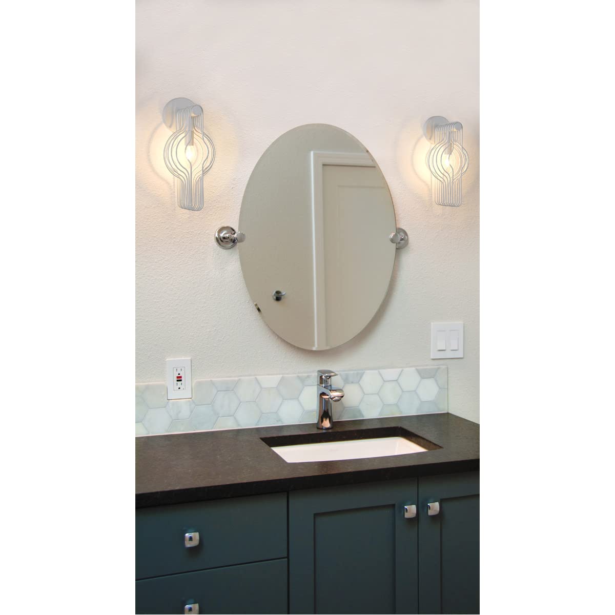 Z-Lite 801-1S-WH Single Light Wall Sconce in White - Modern Indoor Lighting Fixture for Bedroom, Hallway & Living Room Decor