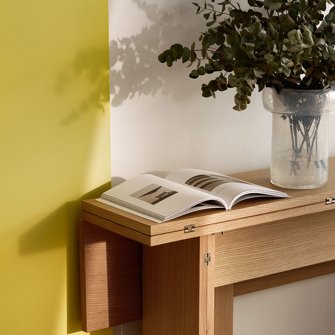 Stahl Flip Table - Modern Scandinavian Design by House Stockholm - Perfect for Small Spaces, Apartments & Home Offices