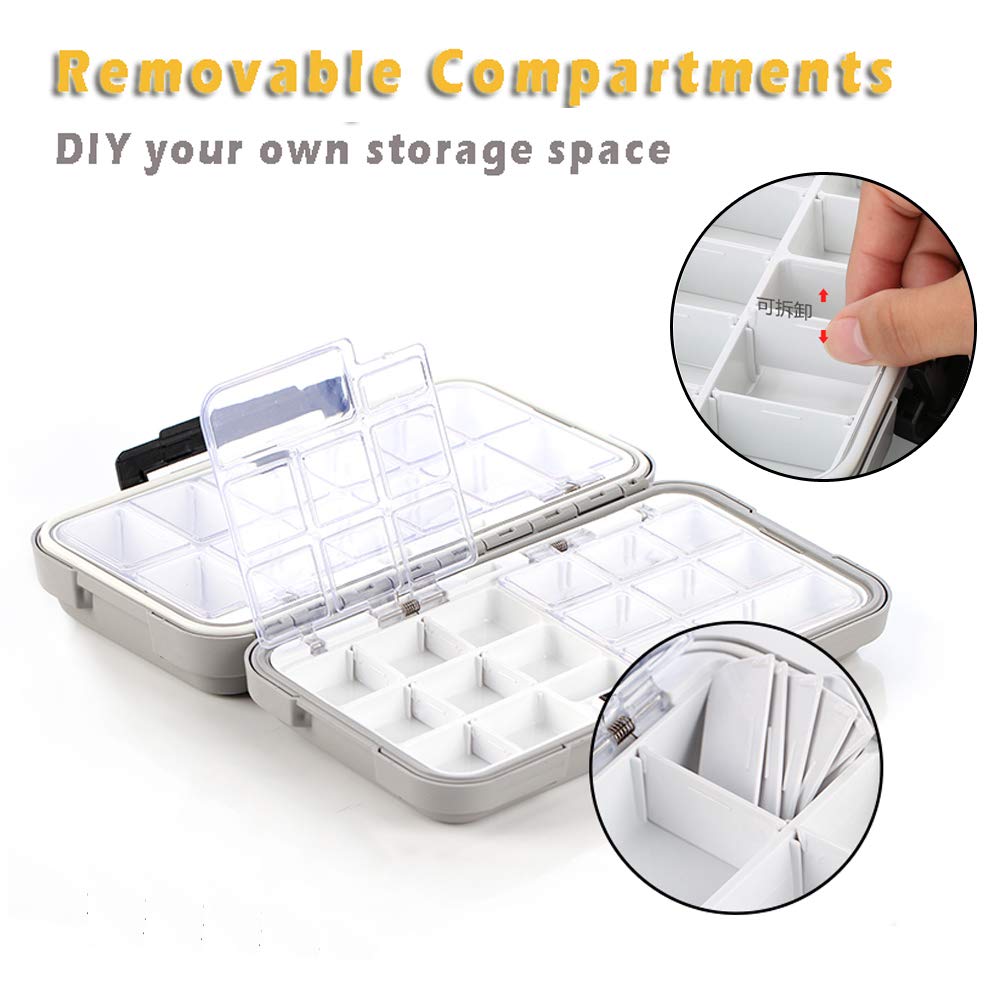 YUKI Fishing Lure Box - Tackle Storage Organizer for Fly & Casting - Vest Use