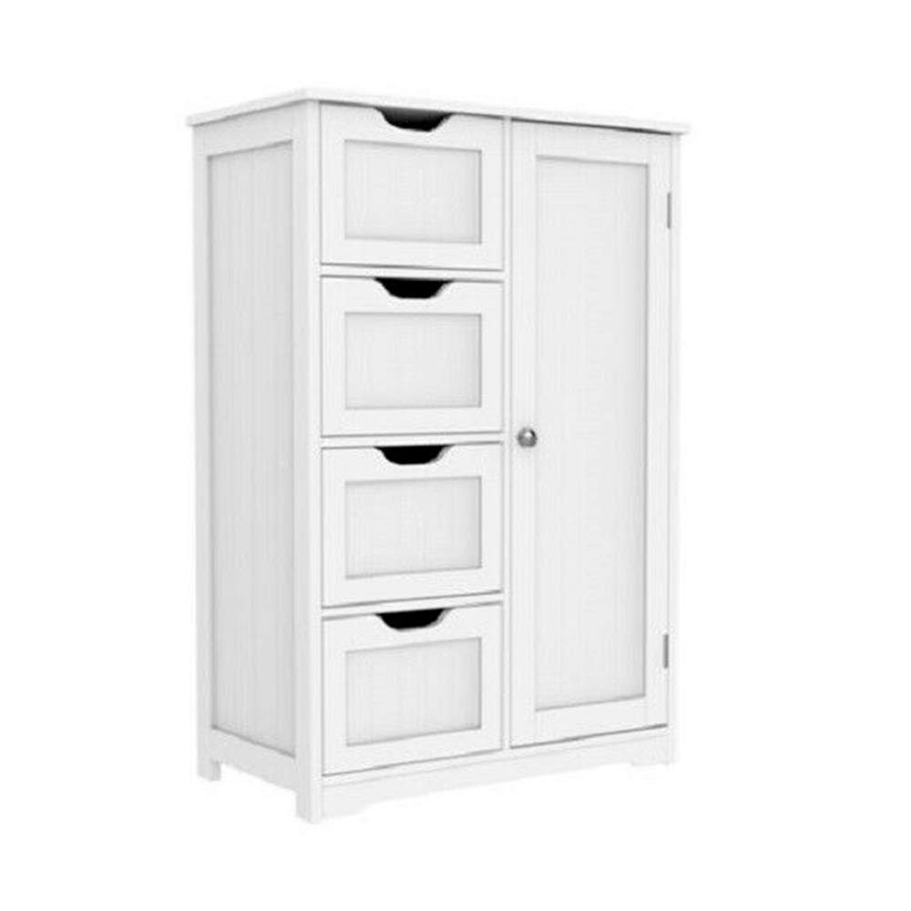 White MDF Bathroom Storage Cabinet - 22