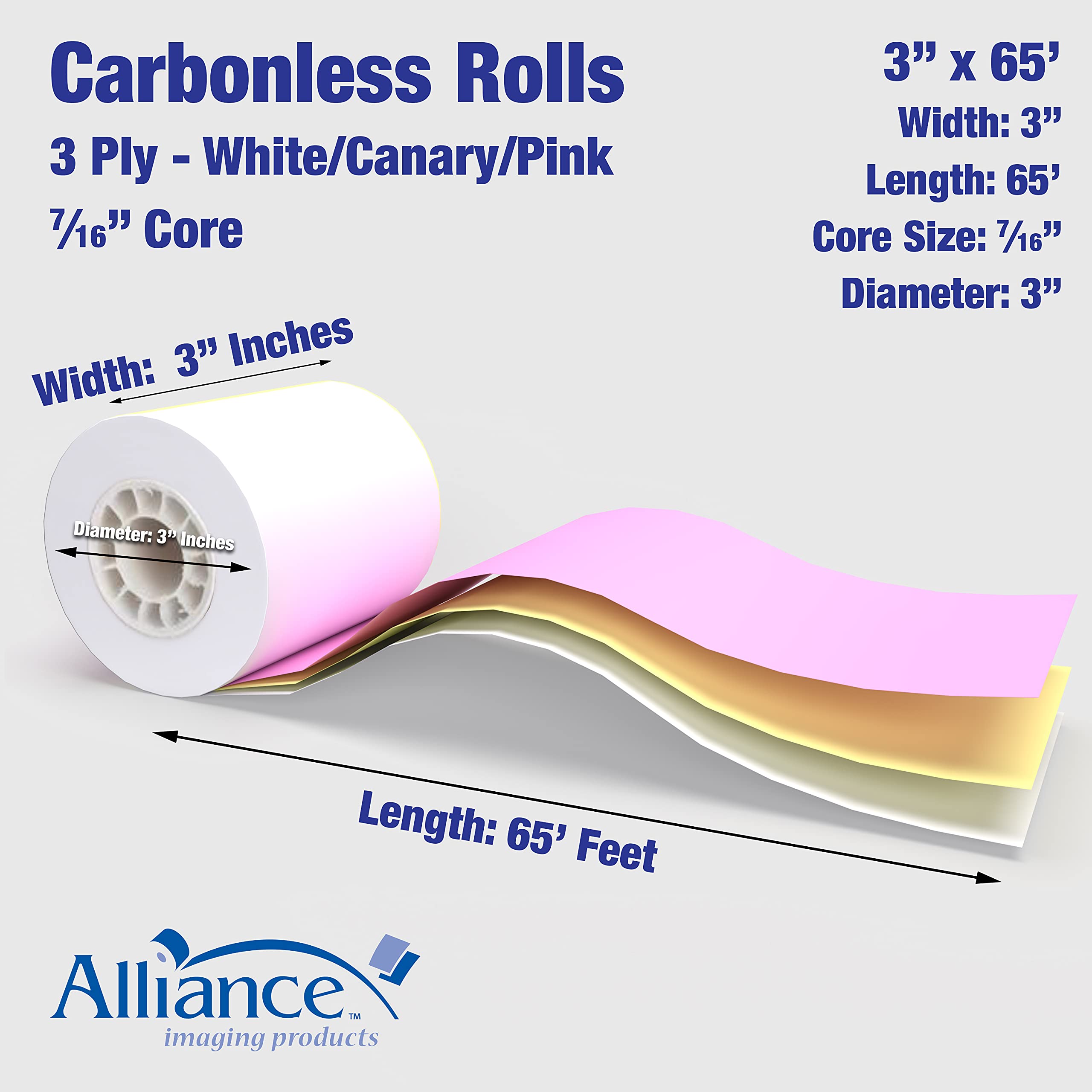 Premium 3-Ply Thermal Receipt Rolls - 3