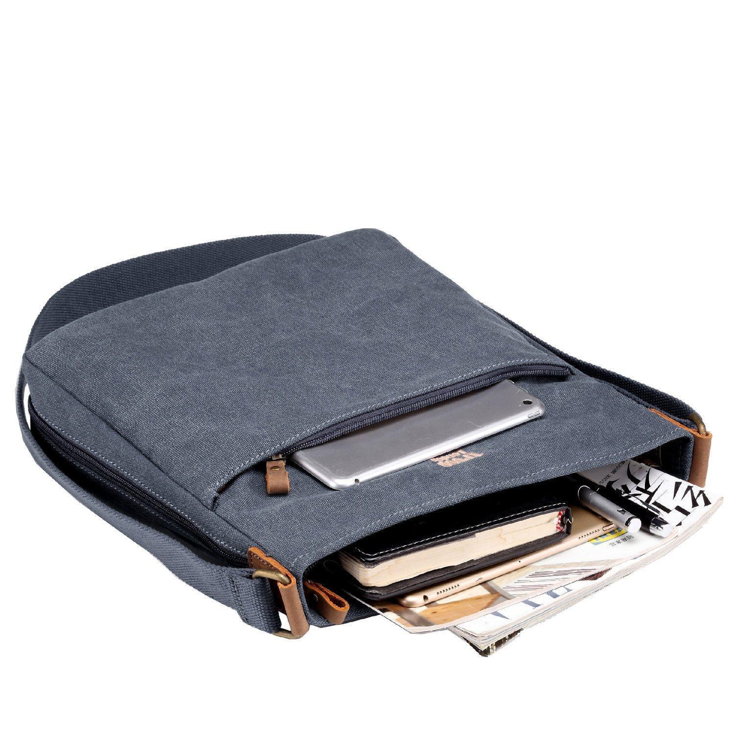 TRP0236 Troop London Classic Canvas Crossbody Bag - Stylish & Durable for Travel, Work & Everyday Use