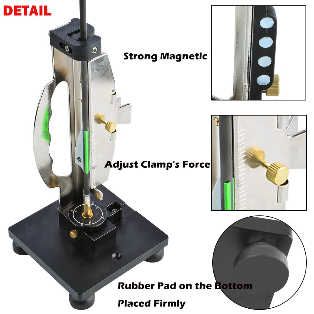 Adjustable Archery Fletching Jig Tool - Straight Clamp for DIY Arrow Feathers & Vanes | Perfect for Bow Hunting, Target Practice & Archery Enthusiasts