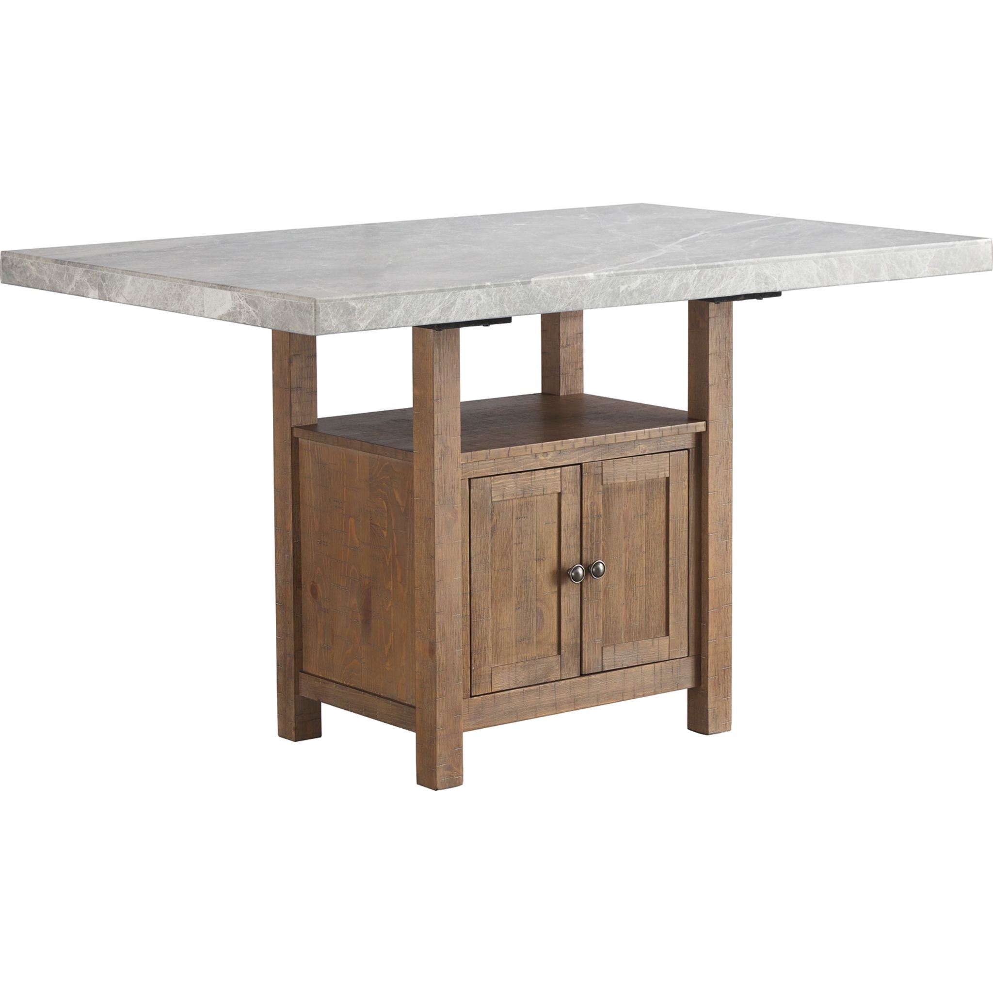 Aleeda Brown Dining Table (D747D2) - Modern Wooden Kitchen Table for Small Spaces, Breakfast Nook & Family Gatherings
