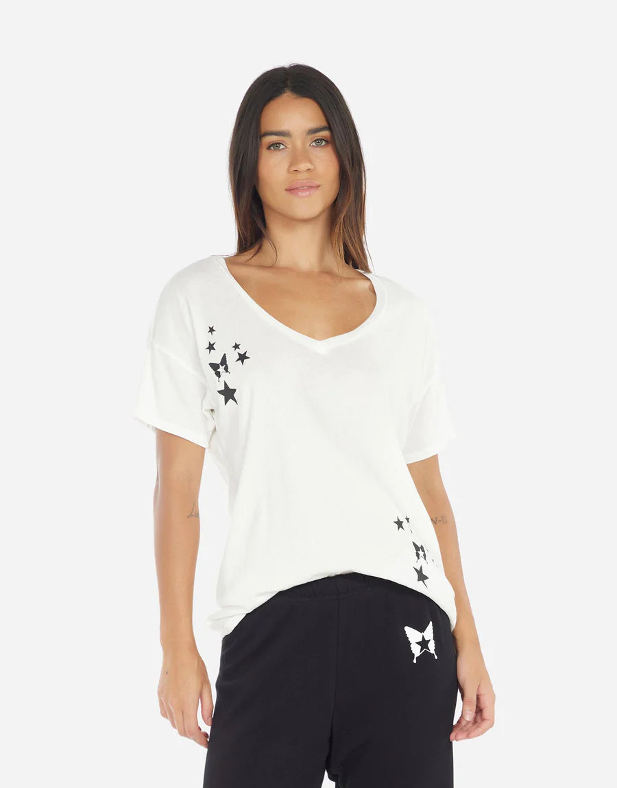 Brixton Rock Star Butterfly Graphic T-Shirt - Soft Cotton Tee for Men & Women - Perfect for Concerts, Festivals & Casual Wear