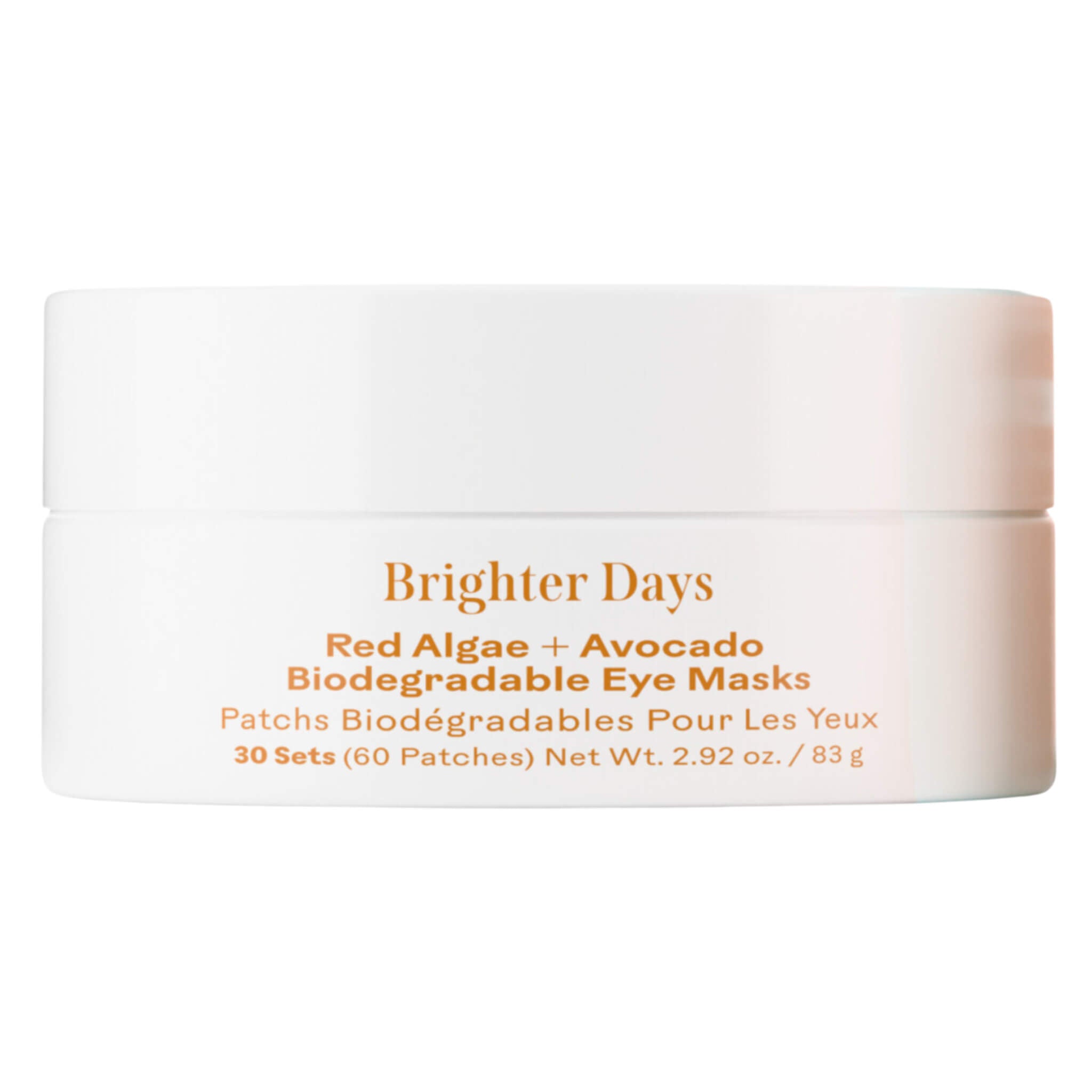 Brighter Days Algae & Avocado Biodegradable Eye Masks for Dark Circles & Puffiness - Eco-Friendly Skincare for Spa & Self-Care at Home