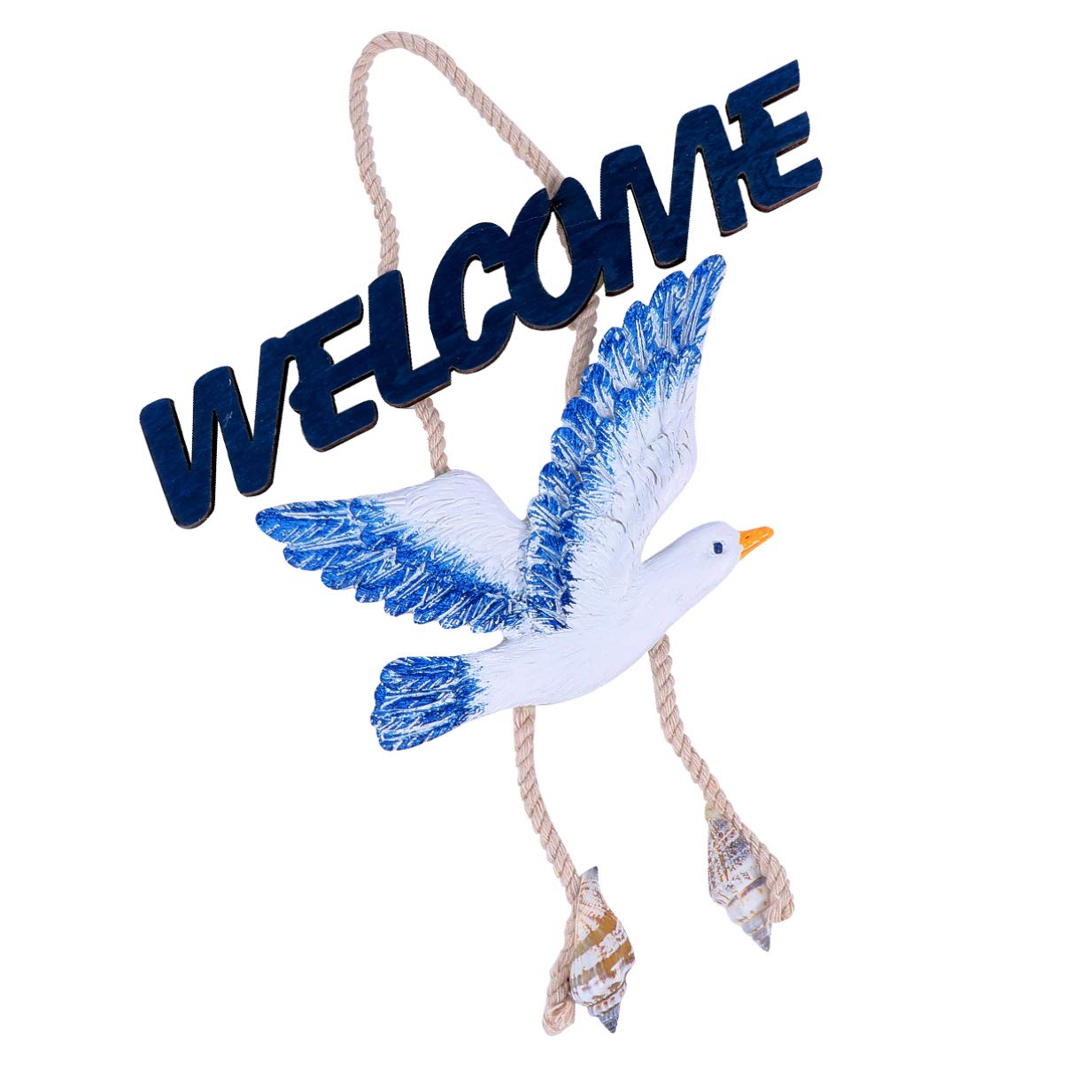 DOITOOL Wooden Welcome Sign - Handcrafted Hanging Door Sign for Home & Farmhouse Decor - Perfect for Entryway, Porch, and Front Door Decorations