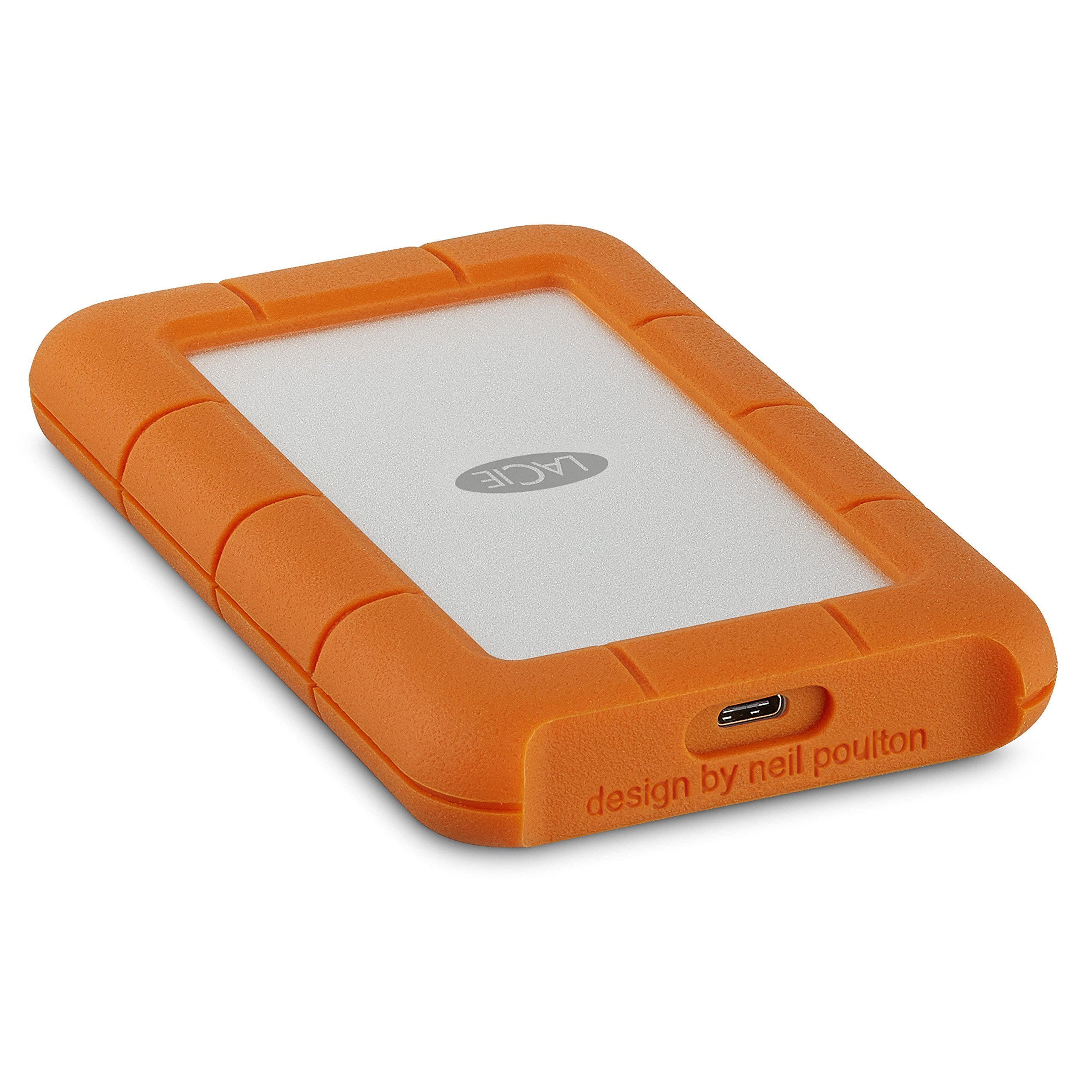 LaCie Rugged 2TB External Hard Drive - USB-C & USB 3.0 Portable HDD for Mac & PC - Shock, Rain & Pressure Resistant (Renewed) - Perfect for Travel, Photography & Data Backup