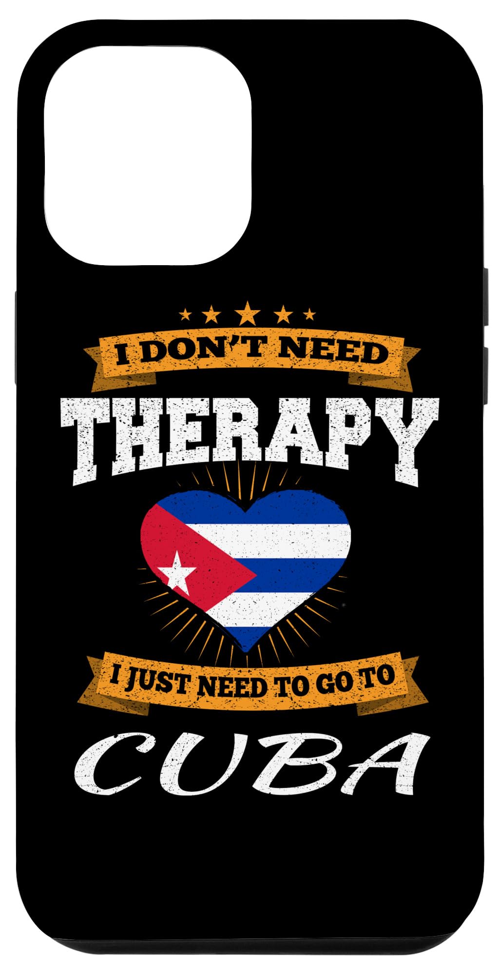 iPhone 12 Pro Max Case with Cuban Flag Design - Durable Protective Phone Cover for Vacation in Cuba, Beach Travel & Cuban Pride Accessory