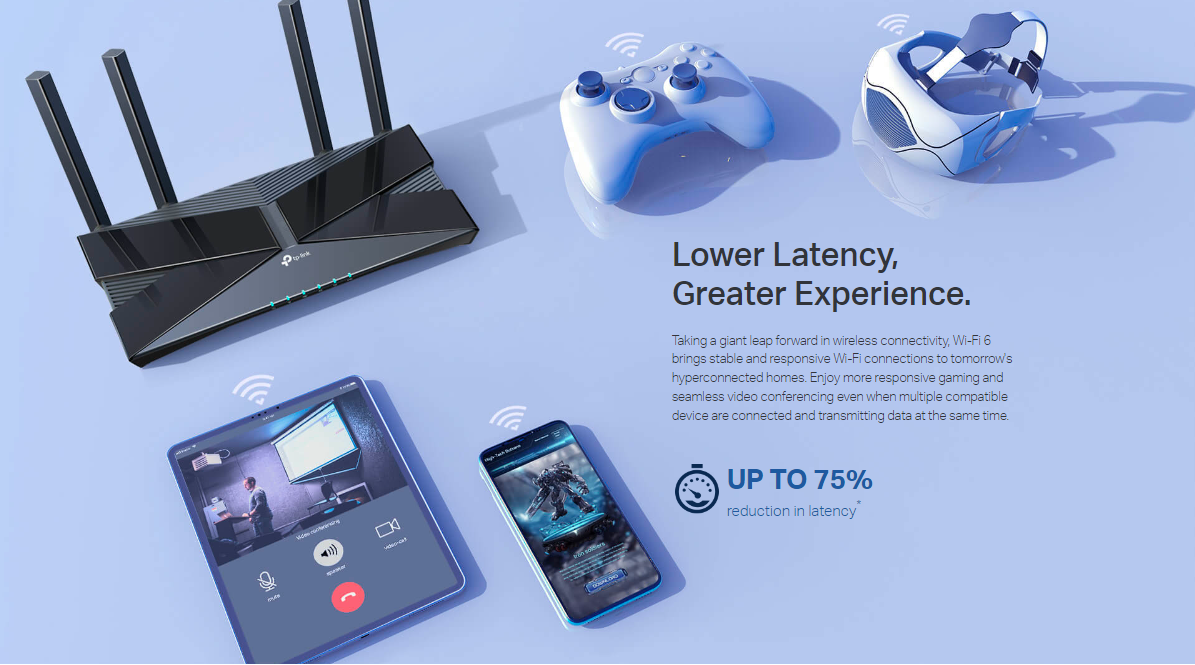 TP-Link Archer AX50 AX3000 Dual Band WiFi 6 Smart Router - Gigabit Wireless Internet with OFDMA, MU-MIMO, Parental Controls & HomeCare | Alexa Compatible | High-Speed Streaming & Gaming for Home Office & Smart Devices