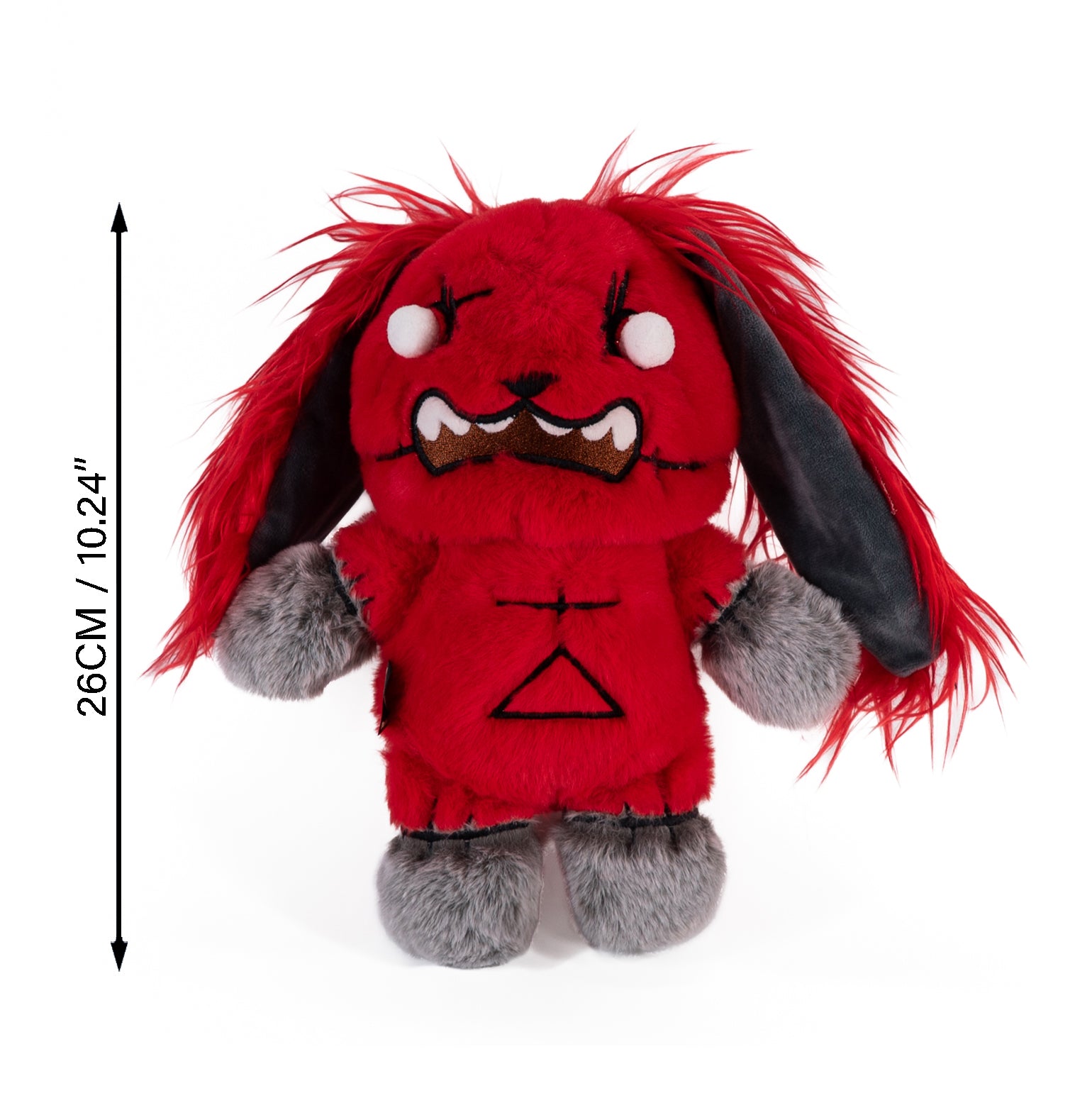 Plushie Dreadfuls Rage Rabbit Stuffed Animal - Soft Emotional Support Toy for Stress Relief & Anger Management | Perfect for Therapy, Gifts & Home Decor