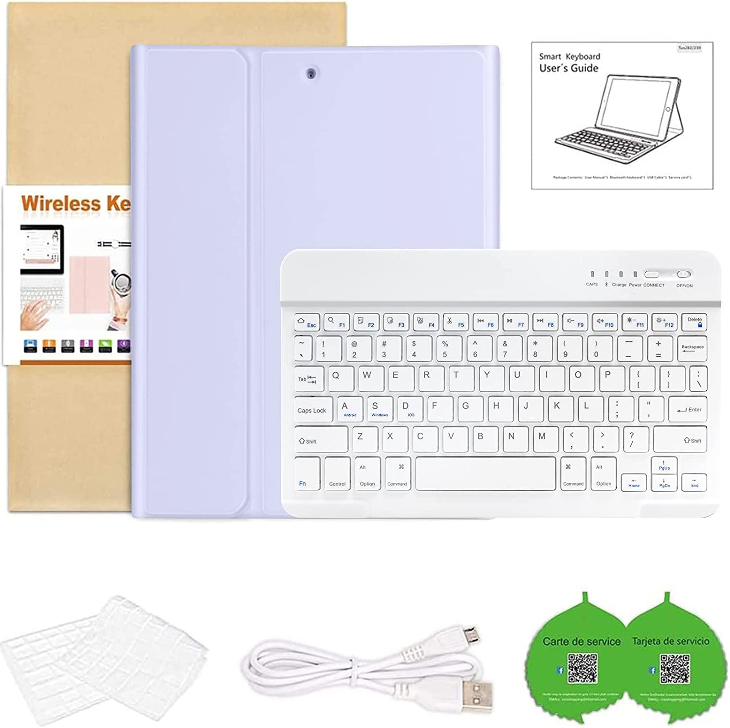 BAIBAO Wireless Keyboard Case for iPad 9th/8th/7th Gen 10.2