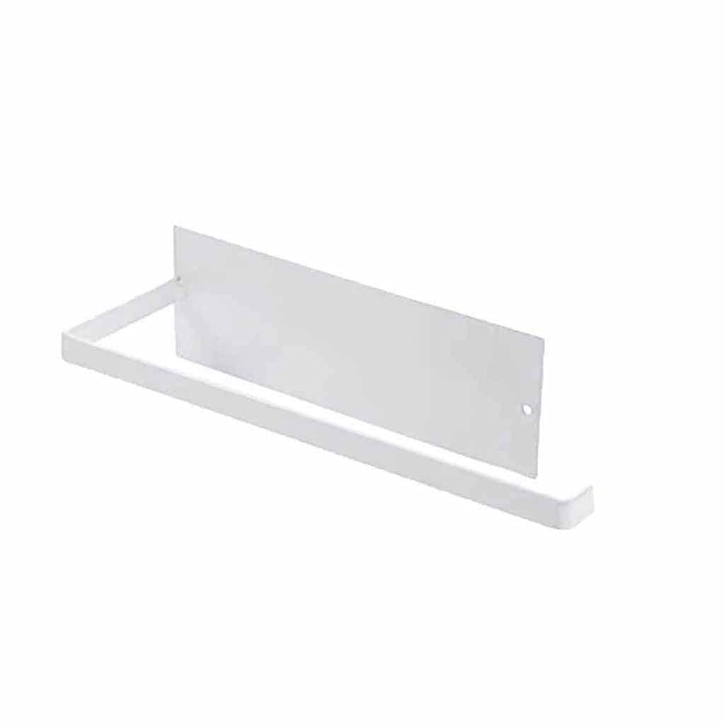 Under Cabinet Paper Towel Holder - Kitchen & Bathroom Roll Organizer with Shelf for Baby Bottles, Tissues & Accessories - Perfect for Dining, Bar & Home Organization