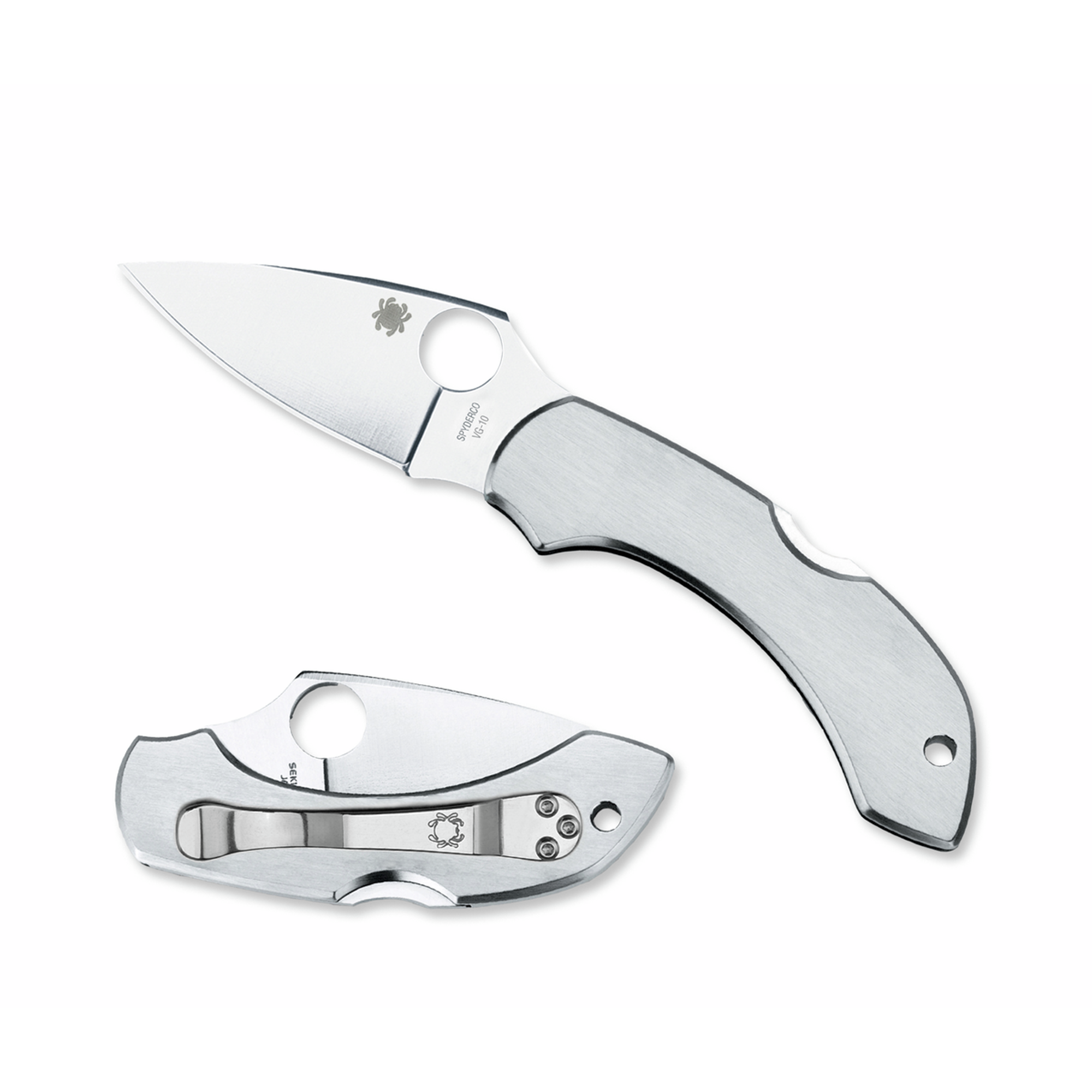 Spyderco Dragonfly Folding Pocket Knife - Lightweight EDC Knife with High-Performance Steel Blade for Outdoor, Camping & Everyday Carry (EDC)