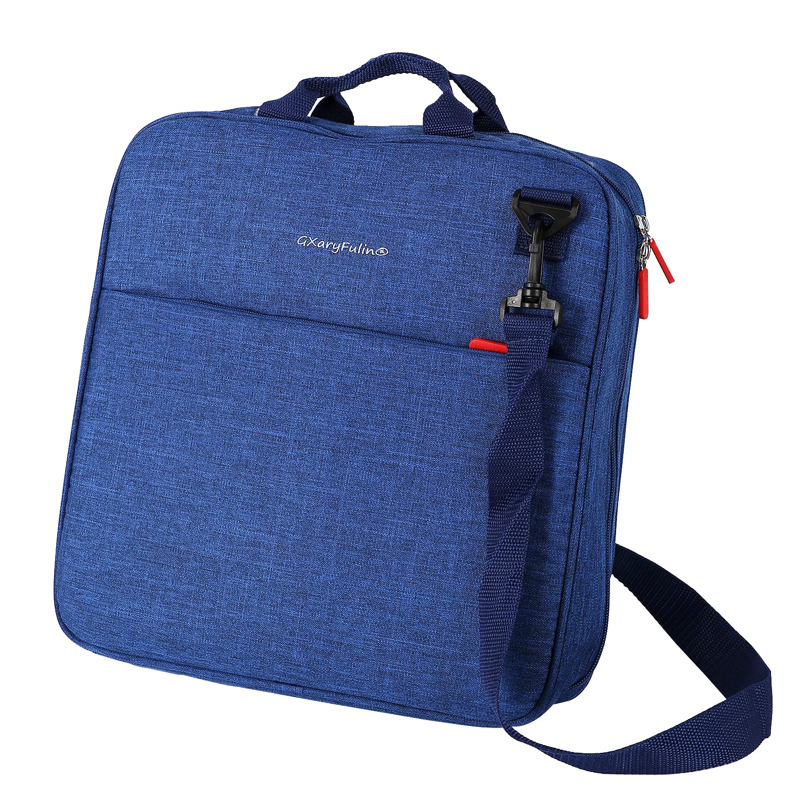 GXaryFulin 3-Ring Zipper Binder with Adjustable Shoulder Strap & Handle - 2 Inch Blue Binder for School, Office & College Supplies - Perfect for Organizing Documents, Notebooks & Homework