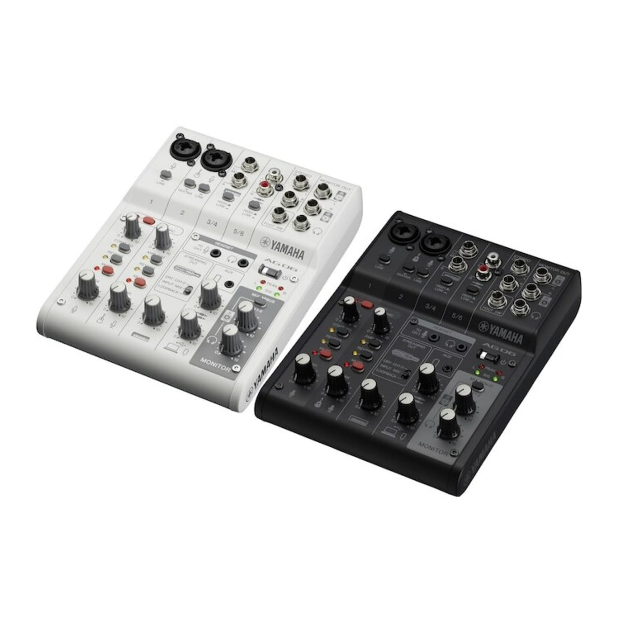 Yamaha AG06MK2 W White 6-Channel USB Audio Interface & Mixer with Loopback for Live Streaming - Includes Steinberg Software Suite - Perfect for Podcasting, Gaming & Music Production
