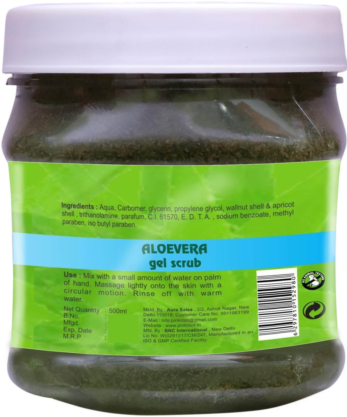 Pink Root Aloe Vera Gel Scrub & Chocolate Scrub - 500gm Each | Natural Exfoliating Face & Body Scrub for Glowing Skin | Perfect for Spa Day & At-Home Skincare Routine