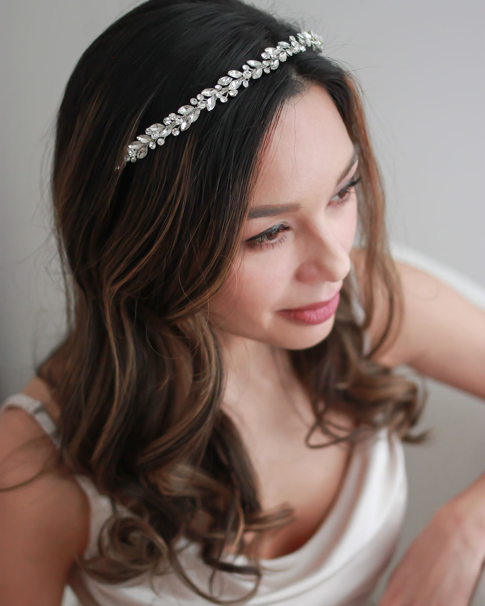 Ana Dainty Headband - Elegant Women's Hair Accessory for Everyday Wear, Weddings & Special Occasions | Adjustable Comfort Fit
