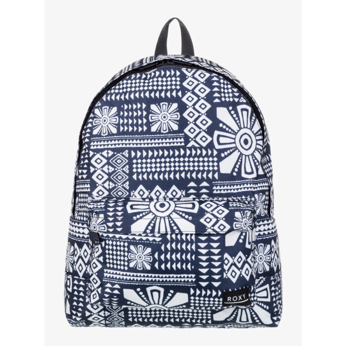 ROXY Sugar Baby Printed Backpack - Stylish & Durable KTA6 Black Backpack for School, Travel & Outdoor Adventures