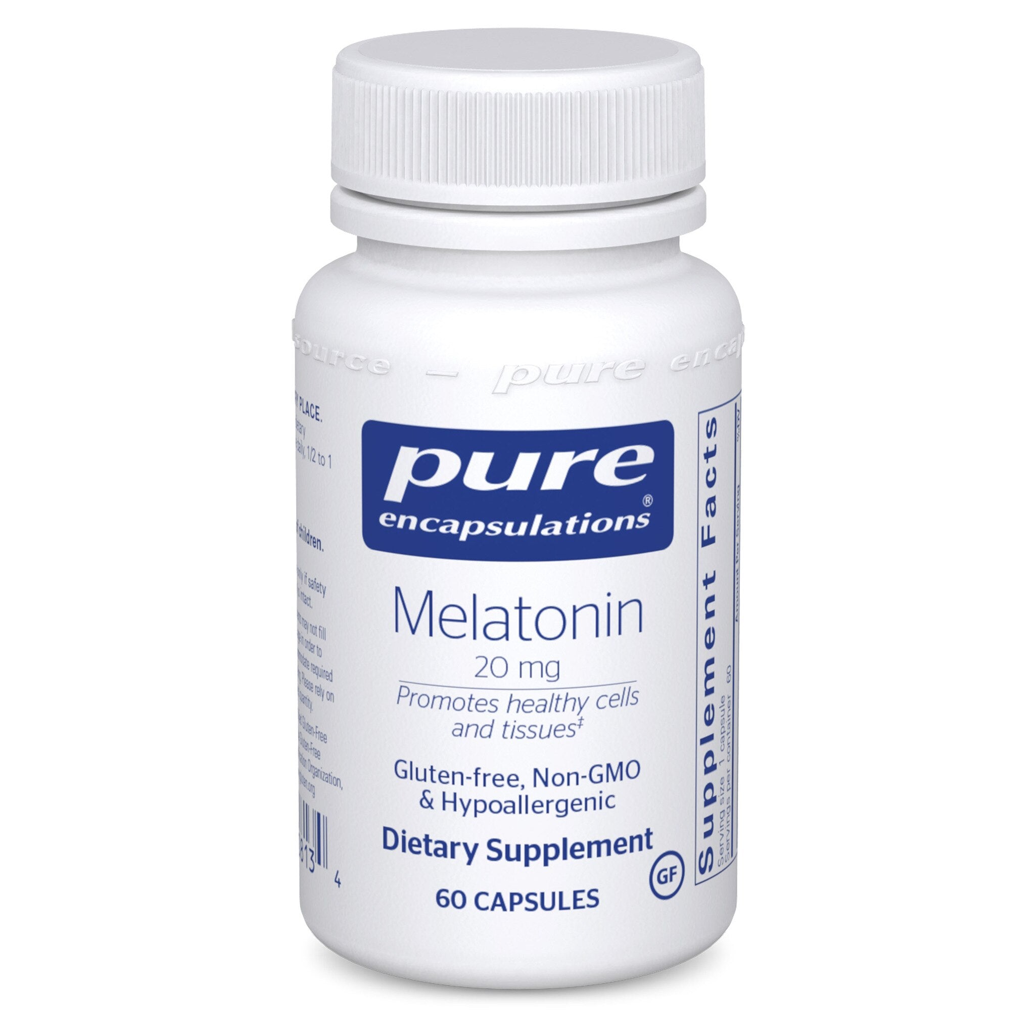 Pure Encapsulations Melatonin 20 mg Fast Dissolve Tablets for Sleep Support - Promotes Relaxation & Healthy Sleep Cycle - Ideal for Jet Lag, Shift Work & Occasional Sleeplessness