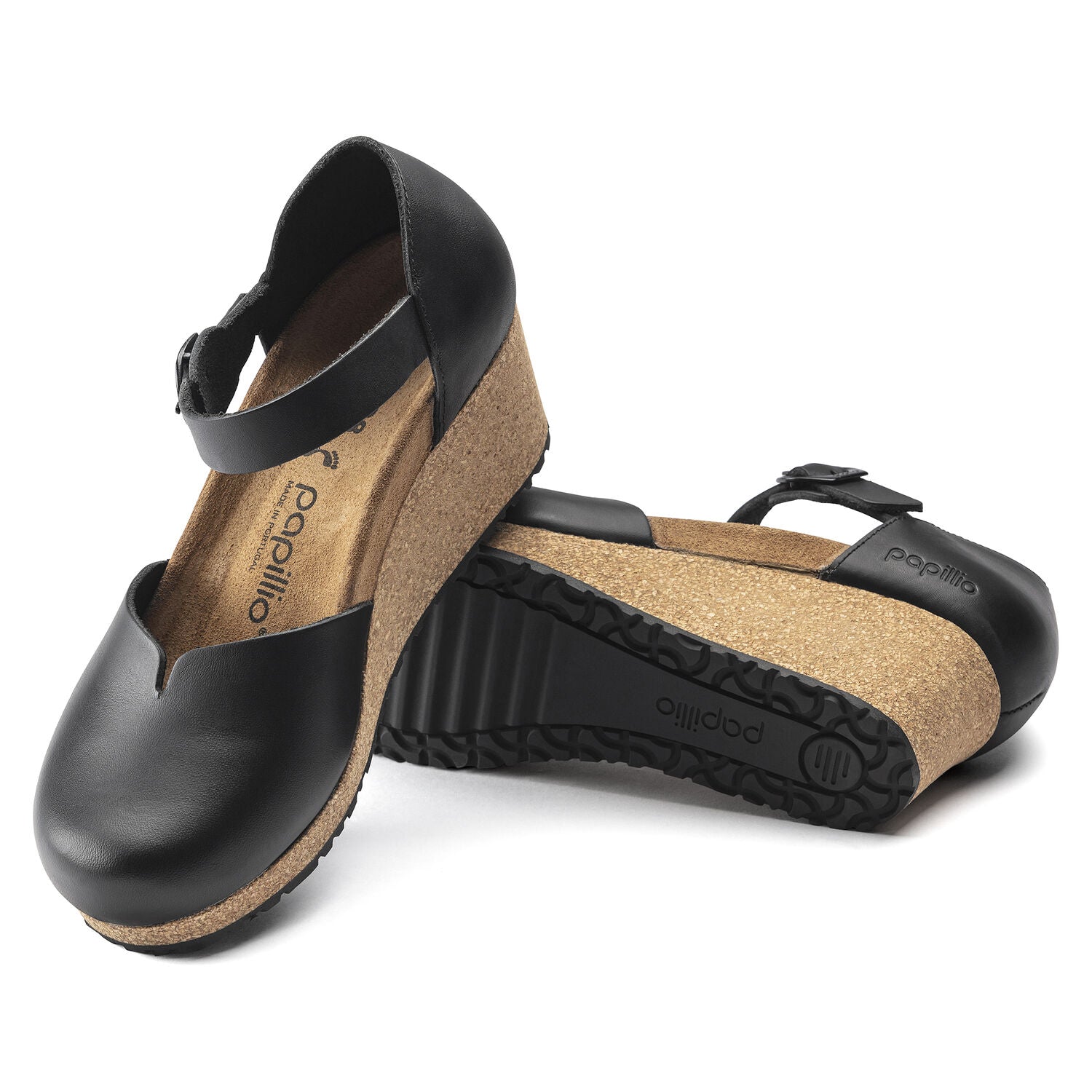 Birkenstock Mary Ring Buckle Leather Sandals for Women - Black Comfortable Adjustable Straps - Perfect for Summer, Beach, and Casual Outings