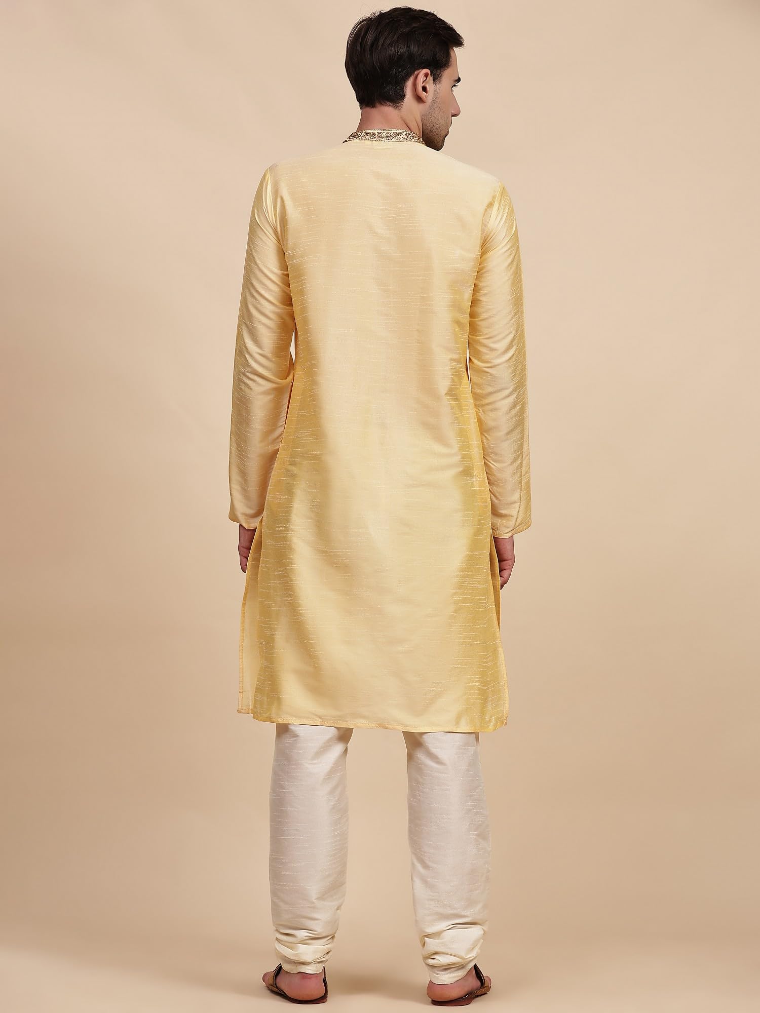 SKAVIJ Men's Tunic Art Silk Kurta Pajama Set - Elegant Wedding & Party Outfit for Festive Occasions | Perfect for Indian Weddings, Diwali Celebrations & Cultural Events