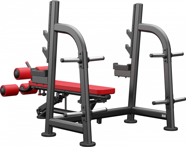ATLANTIS Olympic Flat & Decline Bench Press - Professional Strength Training Equipment for Home & Commercial Gyms | Perfect for Weightlifting, Bodybuilding & CrossFit Workouts