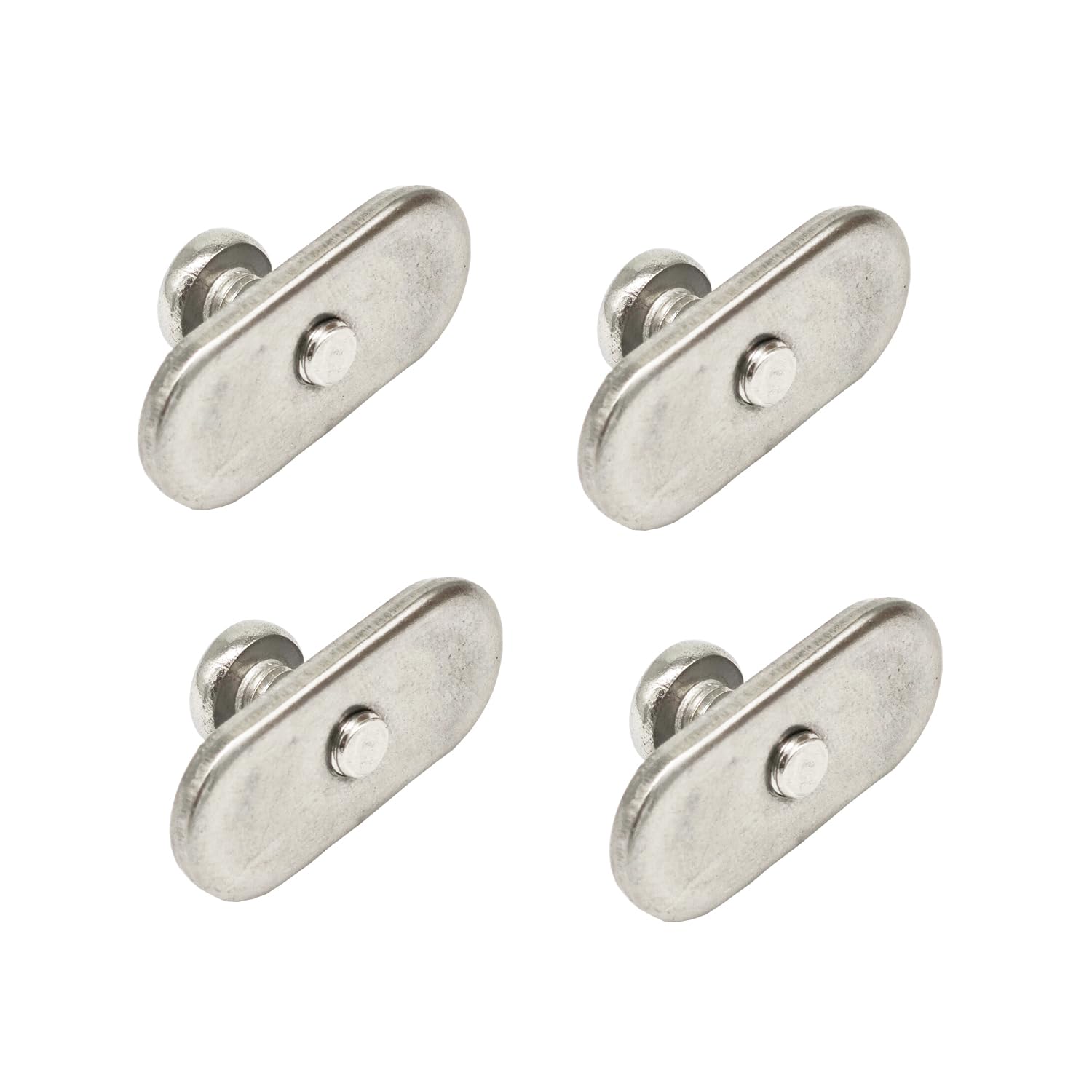 4 Pcs Stainless Steel Rail Track Screws & Nuts Kit - Marine Grade Hardware Replacement for Kayak, Canoe, Boat & Watercraft Rails - Perfect for Deck Mounting & Water Sports Accessories