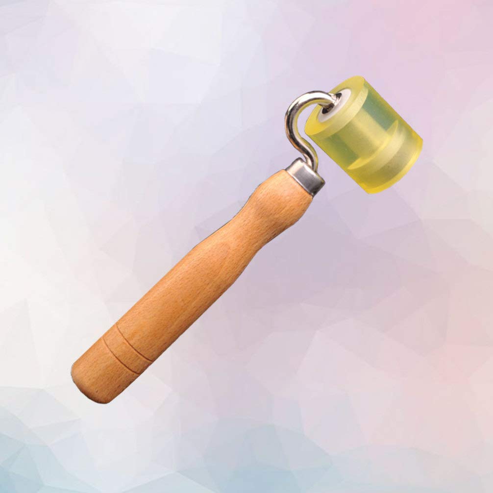 Wallpaper Seam Roller Tool - Wooden Pressure Wheel for Smooth Wallpaper Application - DIY Home Improvement & Wallpapering Projects