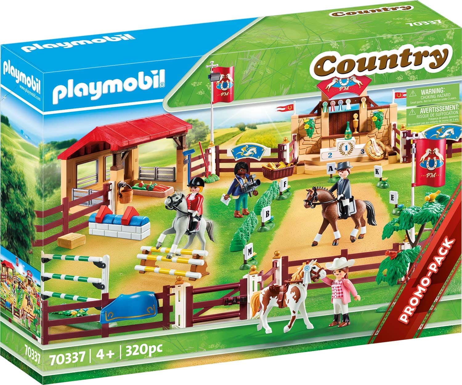 PLAYMOBIL Country Large Equestrian Tournament 70337 - Premium Horse Riding Playset for Kids | Perfect for Imaginative Play & Equestrian Adventures