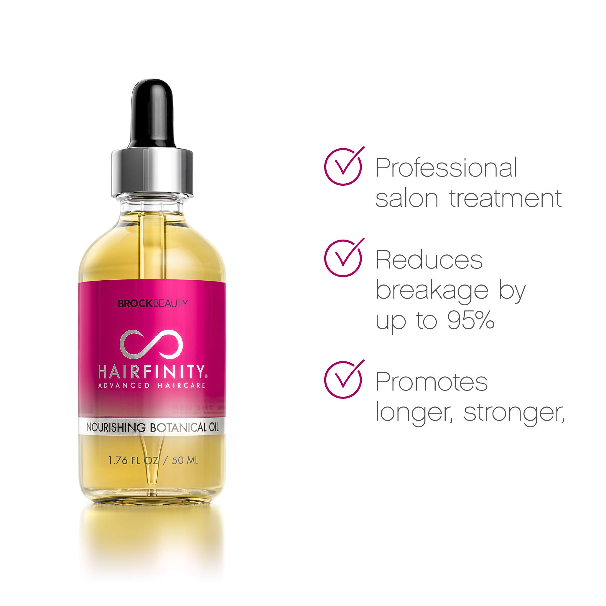 Hairfinity DHT Blocker & Botanical Hair Growth Oil with Saw Palmetto, Biotin & Vitamins - Hair Loss Treatment for Dry Damaged Hair & Scalp - Promotes Hair Regrowth & Thickness - Perfect for Daily Scalp Massage & Hair Care Routine
