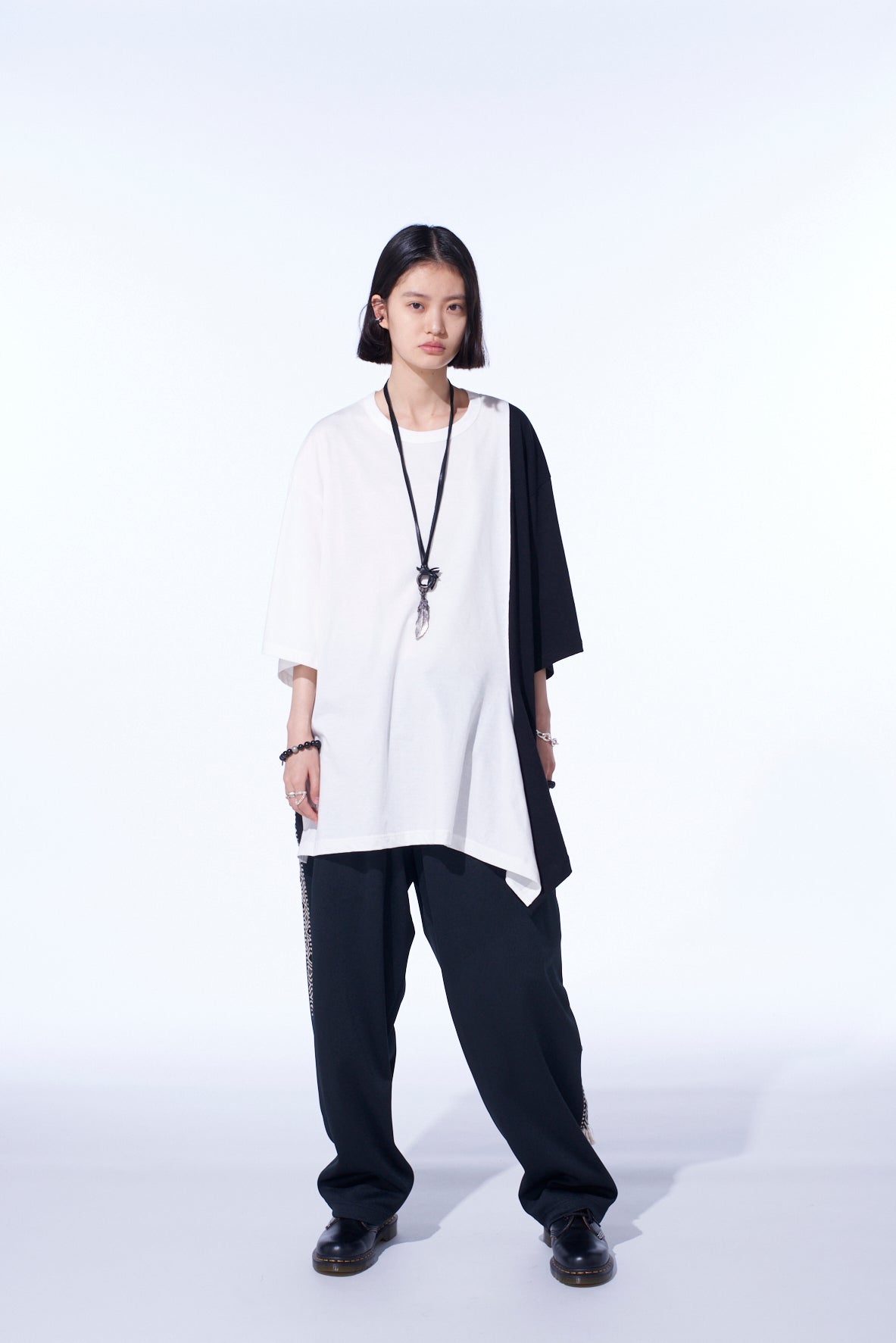 Soft Cotton Jersey Fabric Switch Half-Sleeve Draped T-Shirt for Women - Casual Comfort Wear for Everyday Outfits & Layering