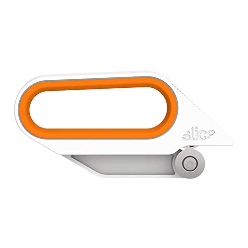 Slice 10598-CS Rotary Scissors - 6 Pack Bladeless, Ambidextrous Cutting Tool for Gift Wrapping, Basket Cellophane & Paper | Safe, Ergonomic Design for Crafting, Office & Home Use