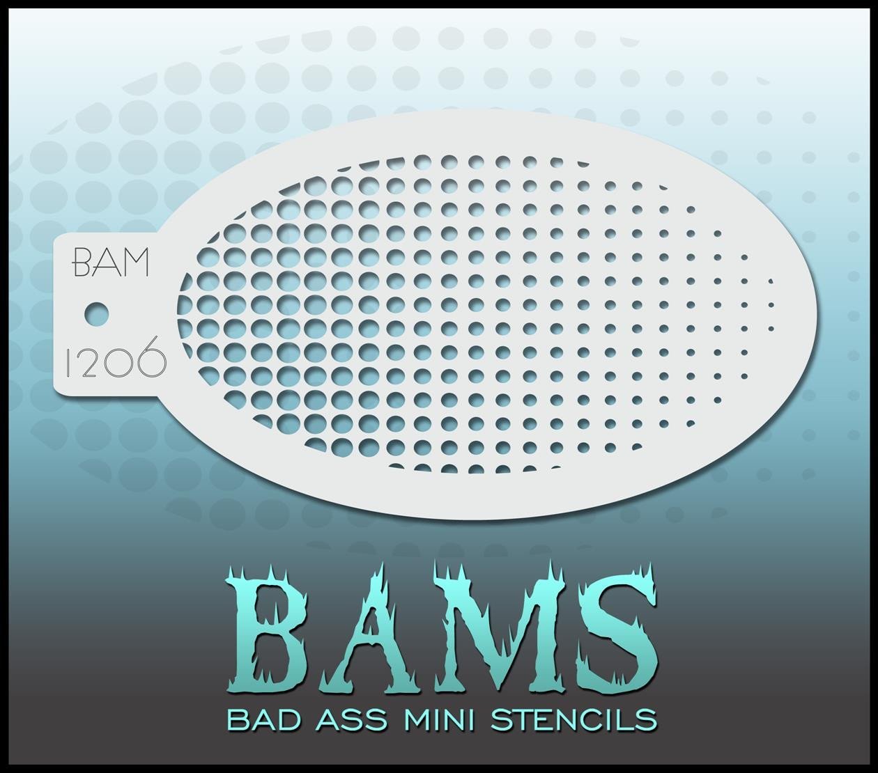 BAM1206 Bad Ass Mini Stencil - Premium Reusable DIY Craft Stencils for Painting, Woodworking & Home Decor | Perfect for Artists, DIY Projects & Scrapbooking