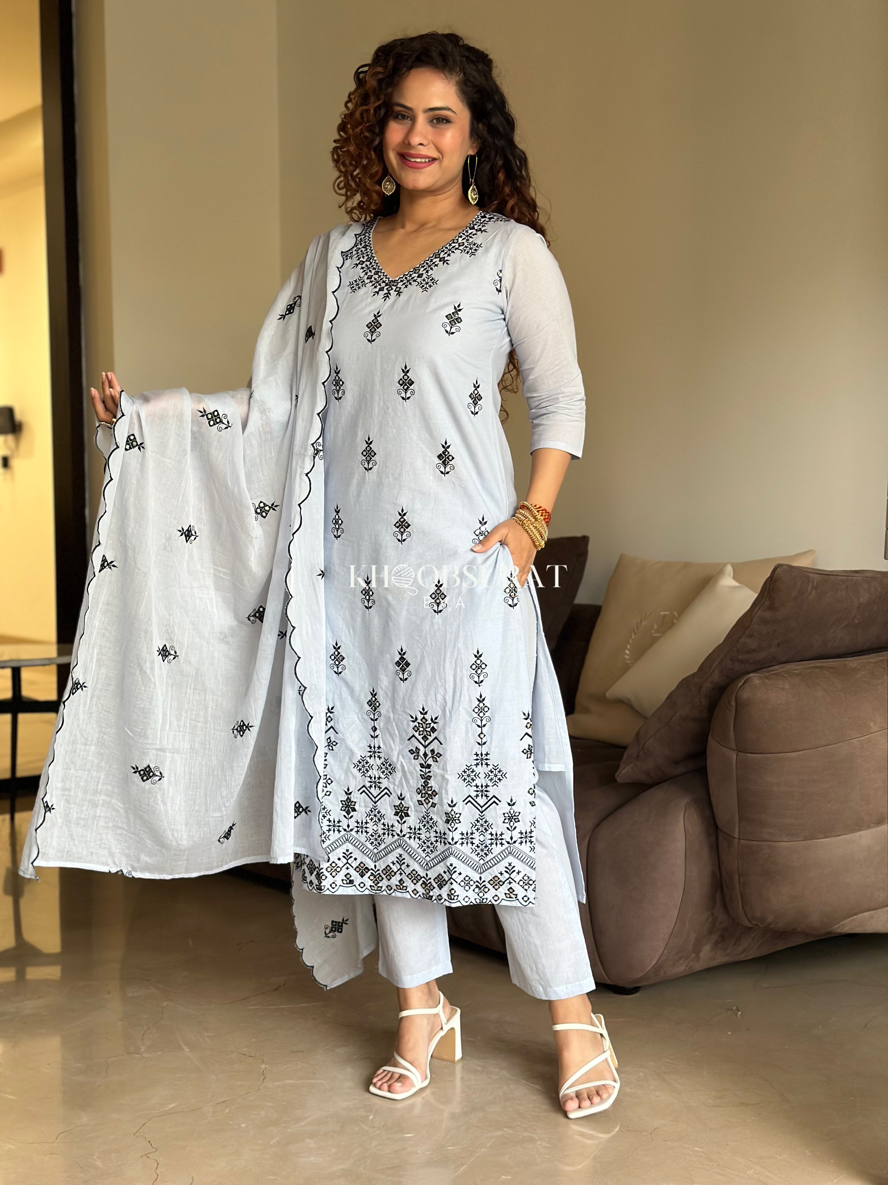 Stylish Biba Blue Kurta Suit Sets for Women | Traditional Indian Ethnic Wear | Perfect for Festivals, Weddings & Casual Outings