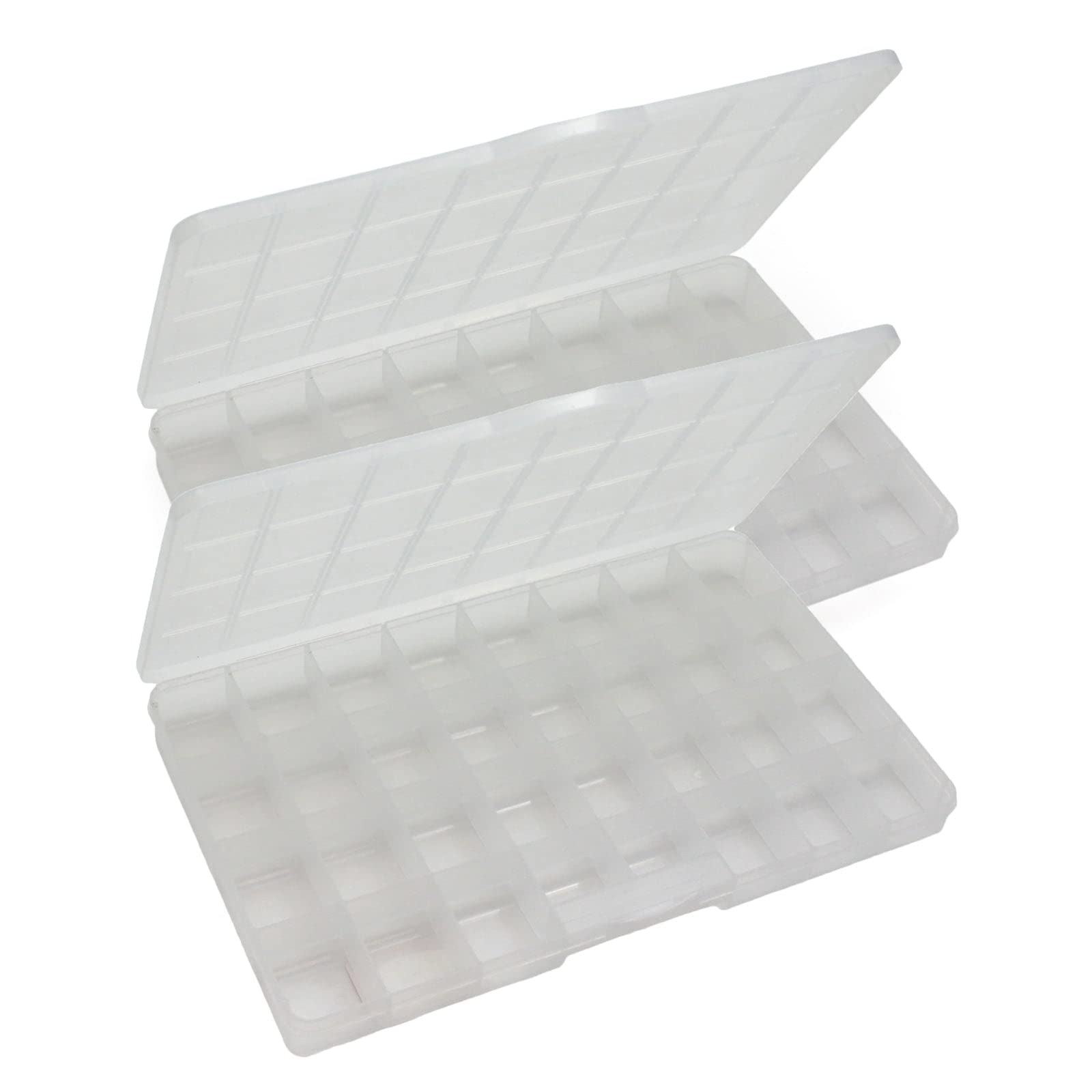 Letter Tile Organizer Set of 2 - Scrabble Tile Storage Container for Board Games - Perfect for Word Games, Classroom Activities & Family Game Nights