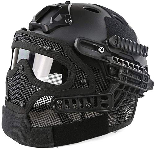 Tactical Helmet for Airsoft & Paintball - ABS Fast Helmet with Goggles - Military, Hunting, CS Games & Outdoor Activities - Perfect for Cosplay, Movie Props & Tactical Training