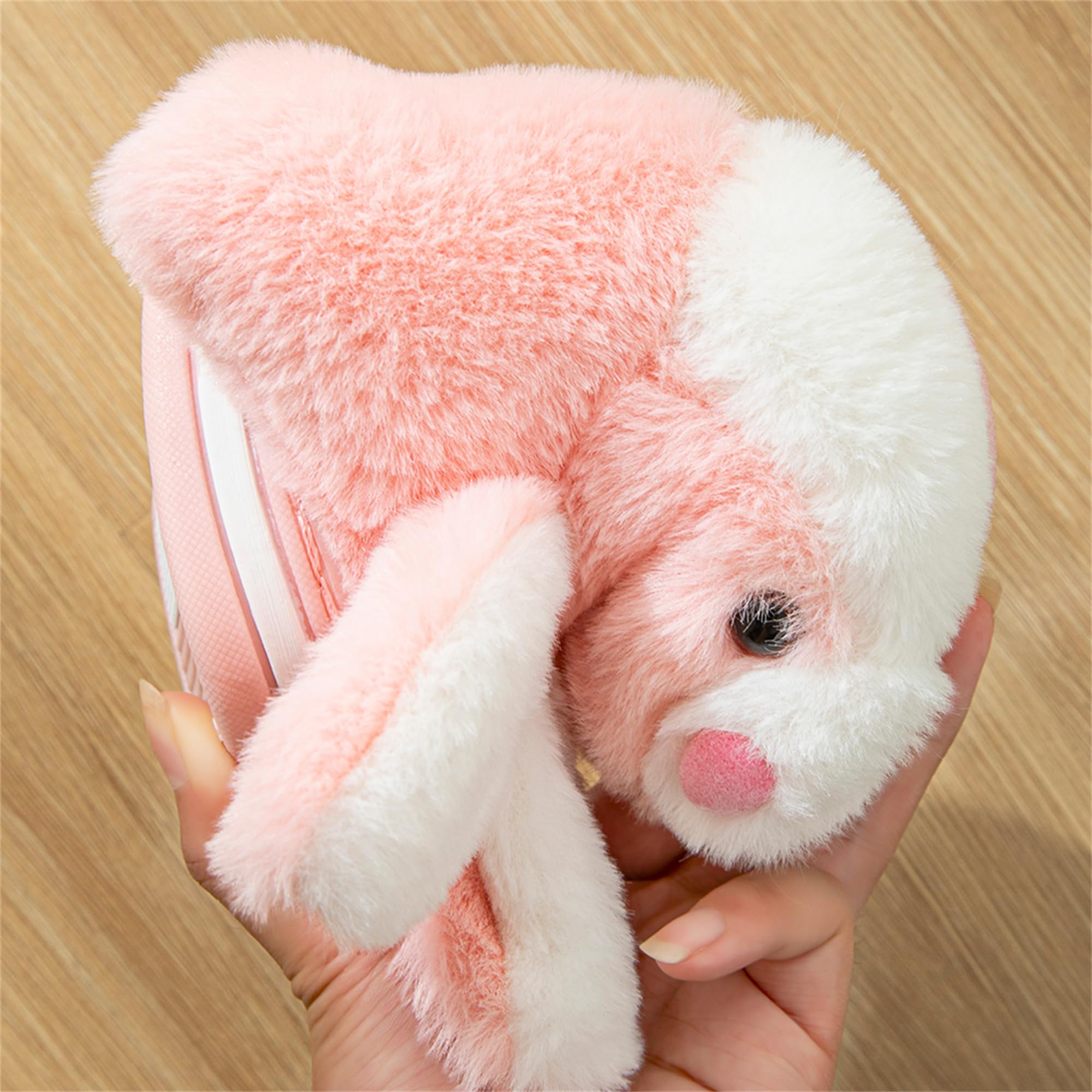 LANFIRE Women's Fuzzy Rabbit Slippers - Cozy Plush Winter House Shoes for Indoor Comfort, Warm & Soft Cotton Slippers for Women - Perfect for Home, Lounge & Gift Giving