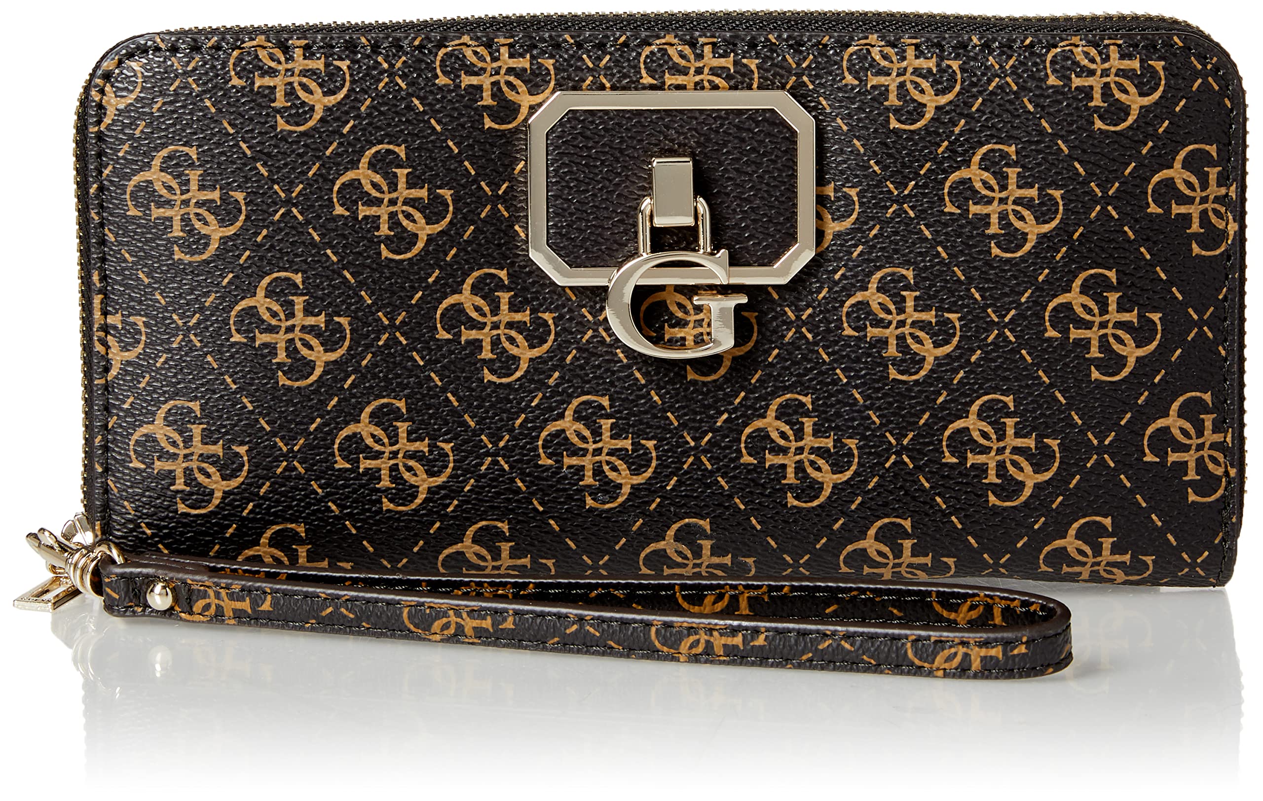 GUESS Women's Noelle Large Zip Around Wallet - Stylish Leather Wallet for Women with Multiple Card Slots & ID Window - Perfect for Everyday Use, Travel, and Gifts